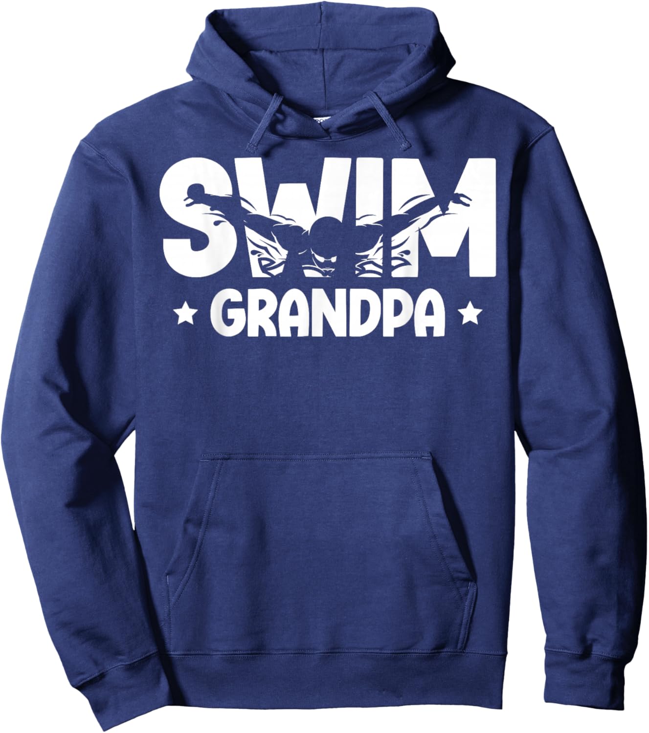 Swim Grandpa Of A Swimmer Grandfather Swimming Grandpa Hoodie - Hoodie | Navy