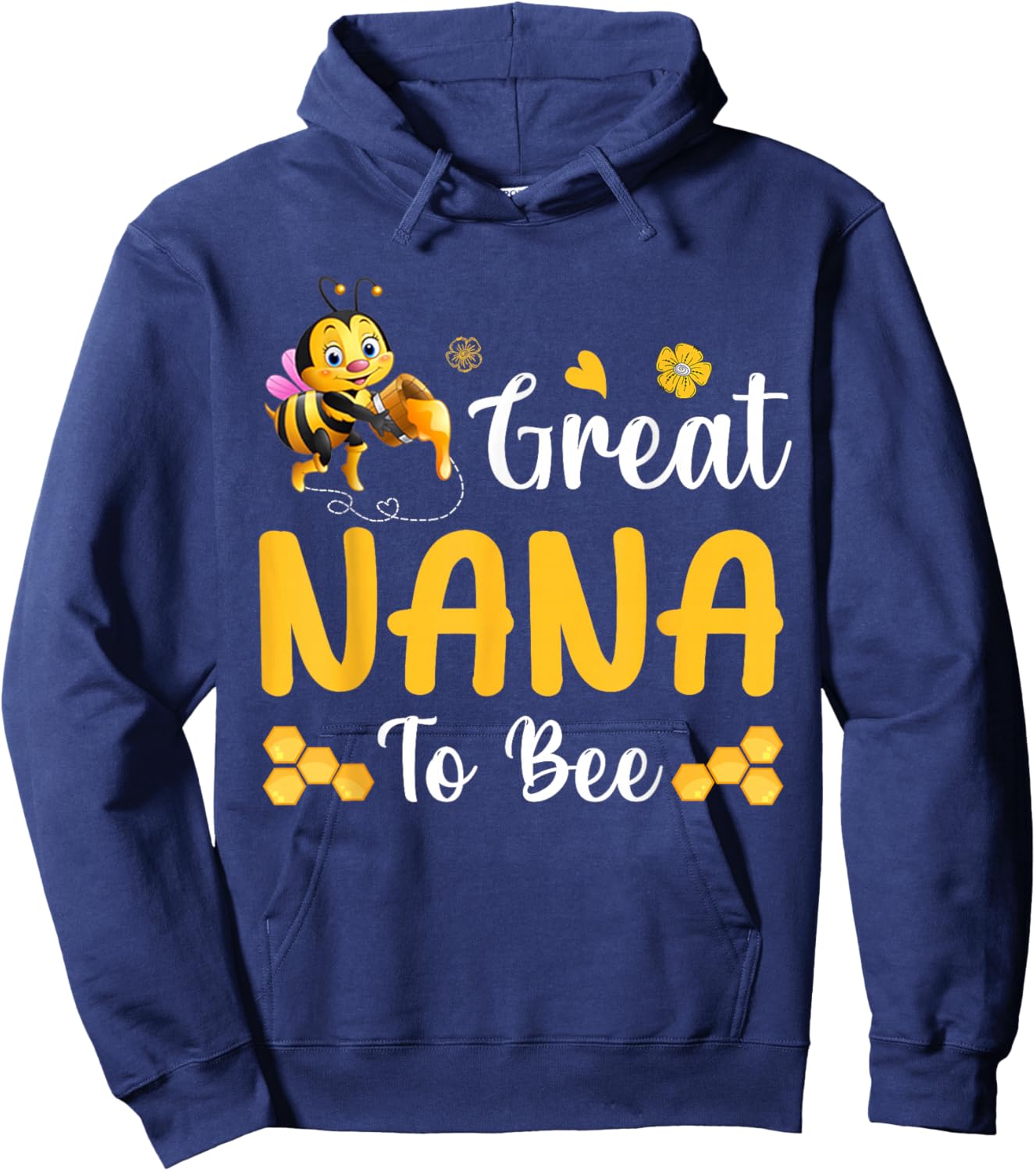 Great Nana To Be Cute Bee Family Hoodie - Hoodie | Navy