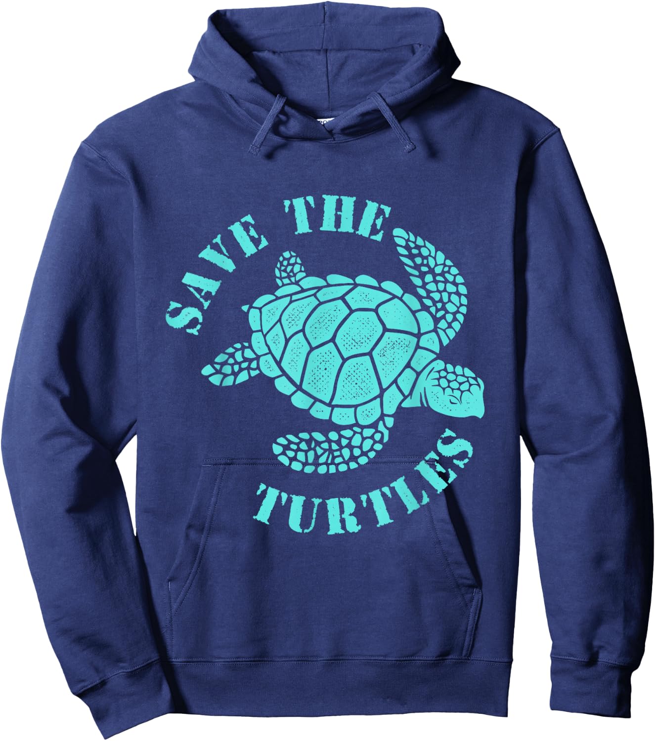 Save The Turtles - Ocean Animal Reptile Lover Sea Animal Hoodie - Hoodie | Navy