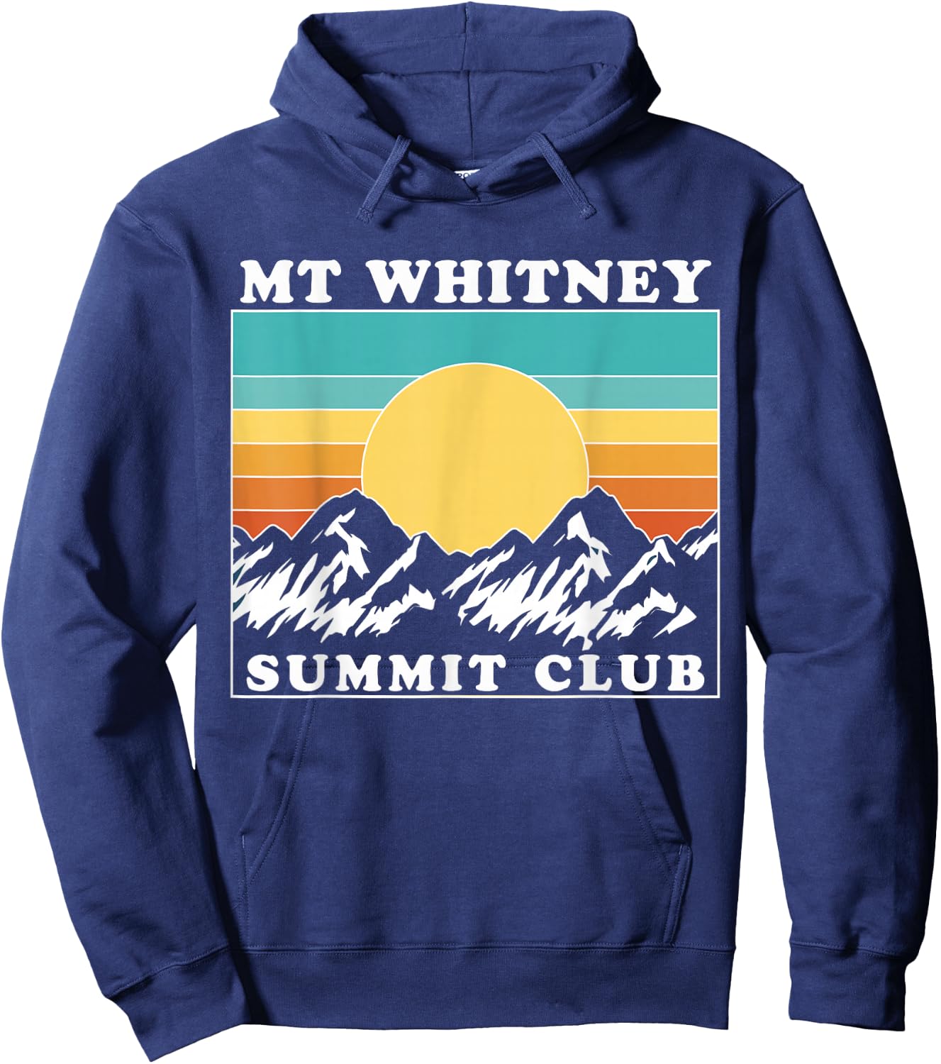 Mount Whitney Summit Club, Mt Whitney, Mount Whitney Hoodie - Hoodie | Navy