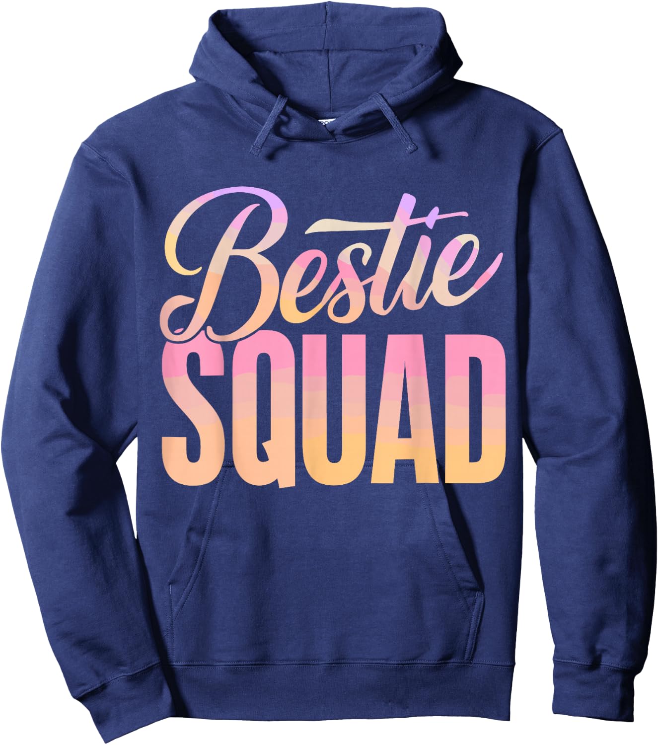 Best Friend Matching Squad Bestie BFF Hoodie - Hoodie | Navy