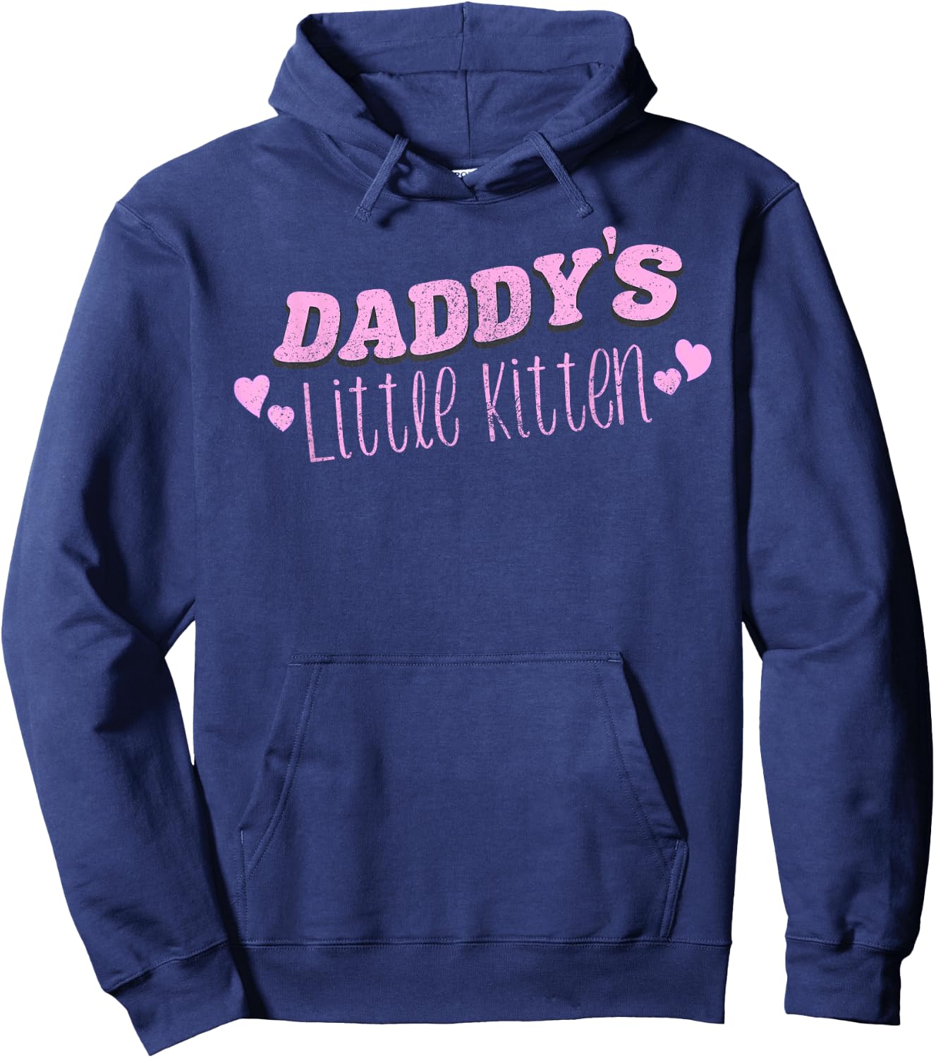 Daddy's Little Kitten DDLG Kinky BDSM Sex Dom Cat Play Neko Hoodie - Hoodie | Navy