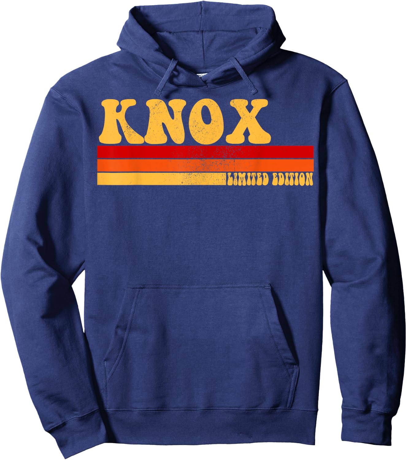 KNOX Name Personalized Idea Men Retro Vintage KNOX Hoodie - Hoodie | Navy