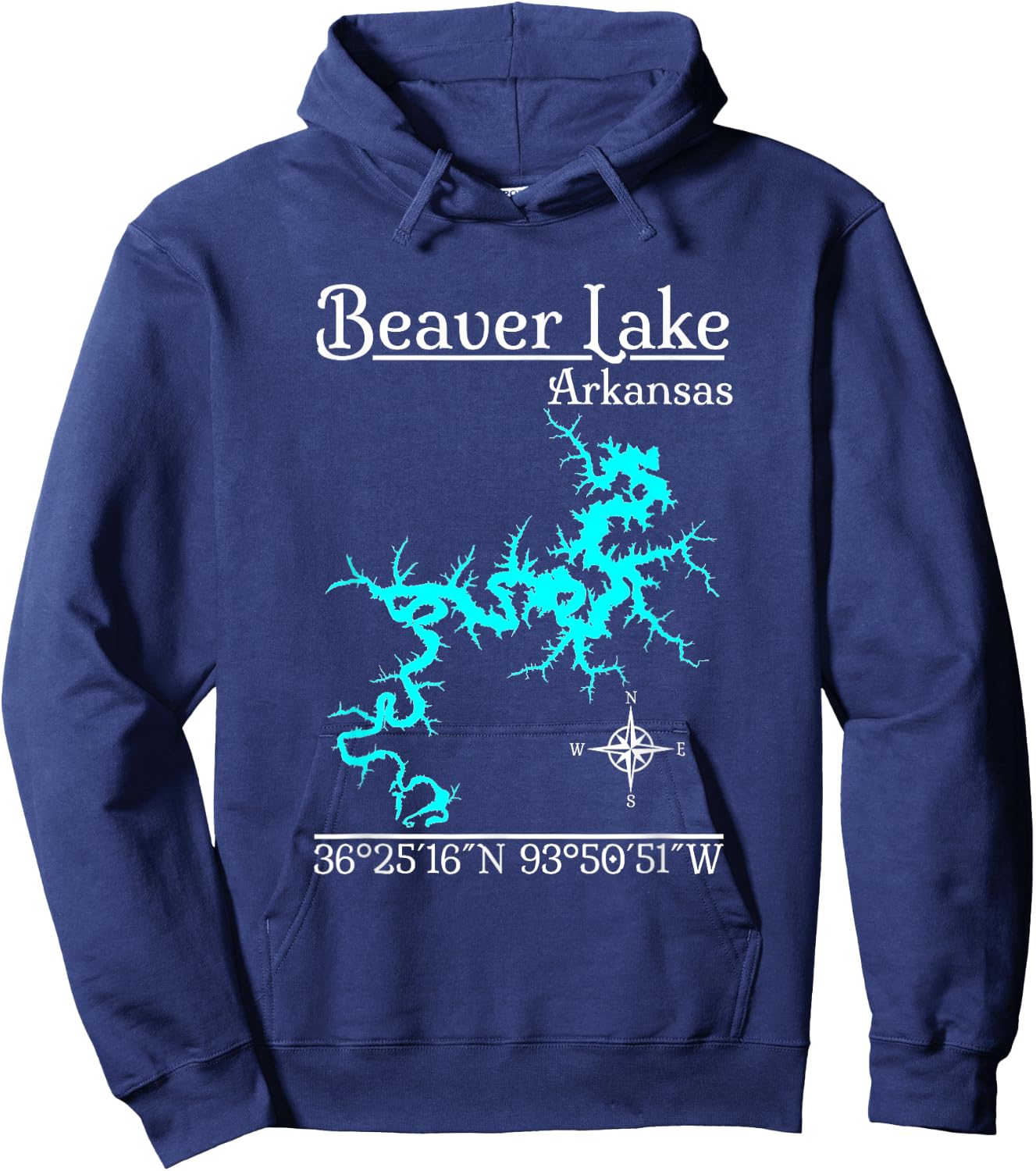 Beaver Lake - Arkansas Hoodie - Hoodie | Navy