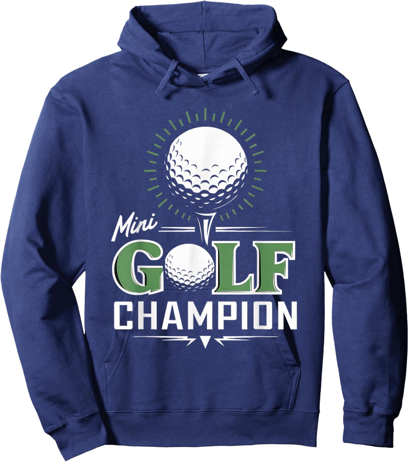 Funny Mini Golf Miniature Golfing Champion Golfer Women Men Hoodie - Hoodie | Navy