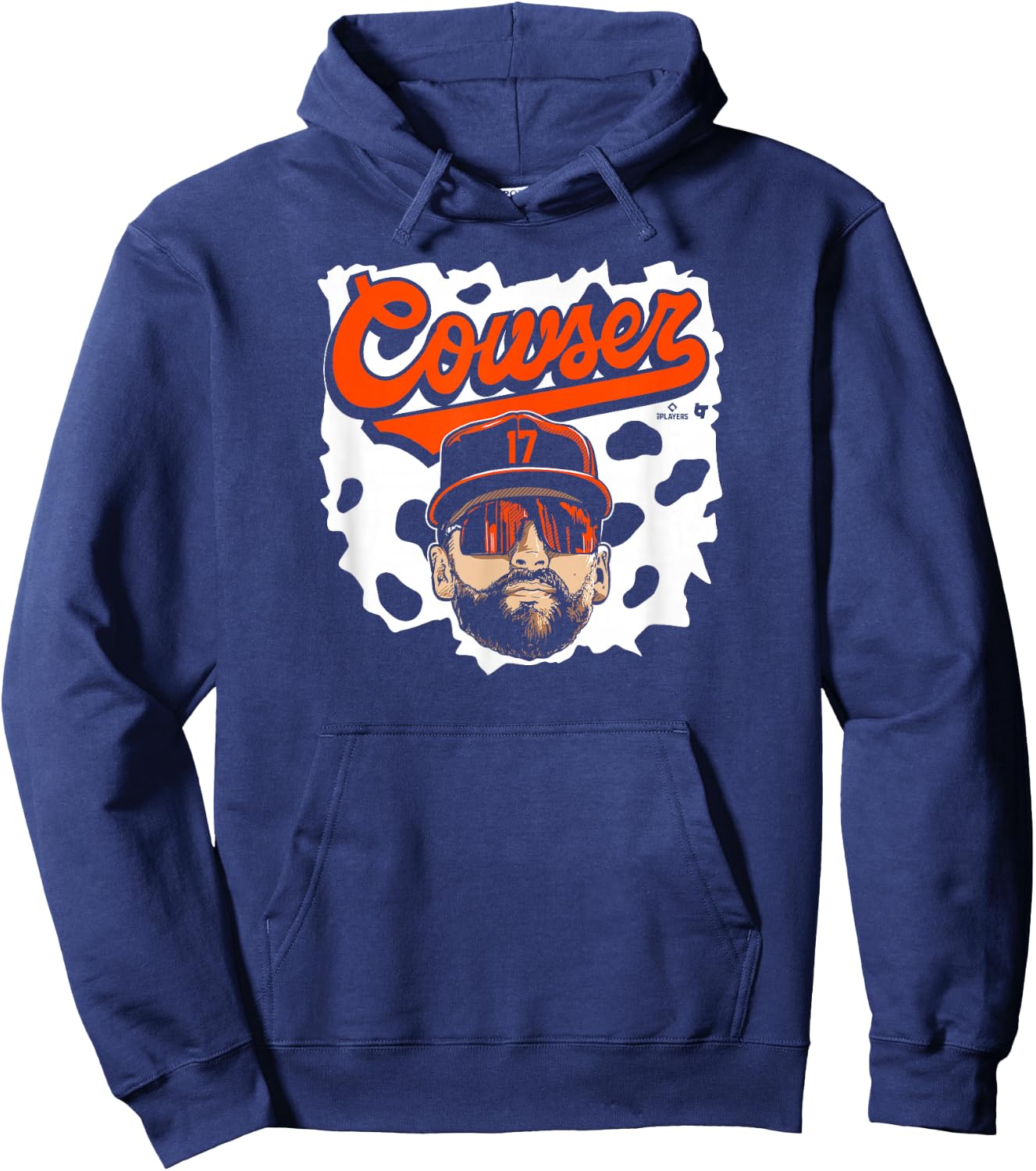 Colton Cowser: Cow Swag Head - Baltimore Baseball Hoodie - Hoodie | Navy