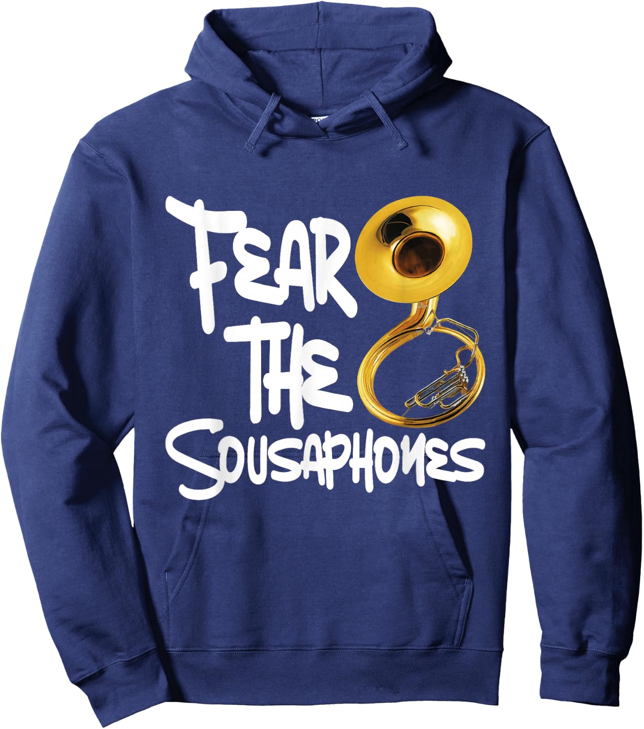 Fear The Sousaphones - Marching Band Lover Sousaphone Player Hoodie - Hoodie | Navy