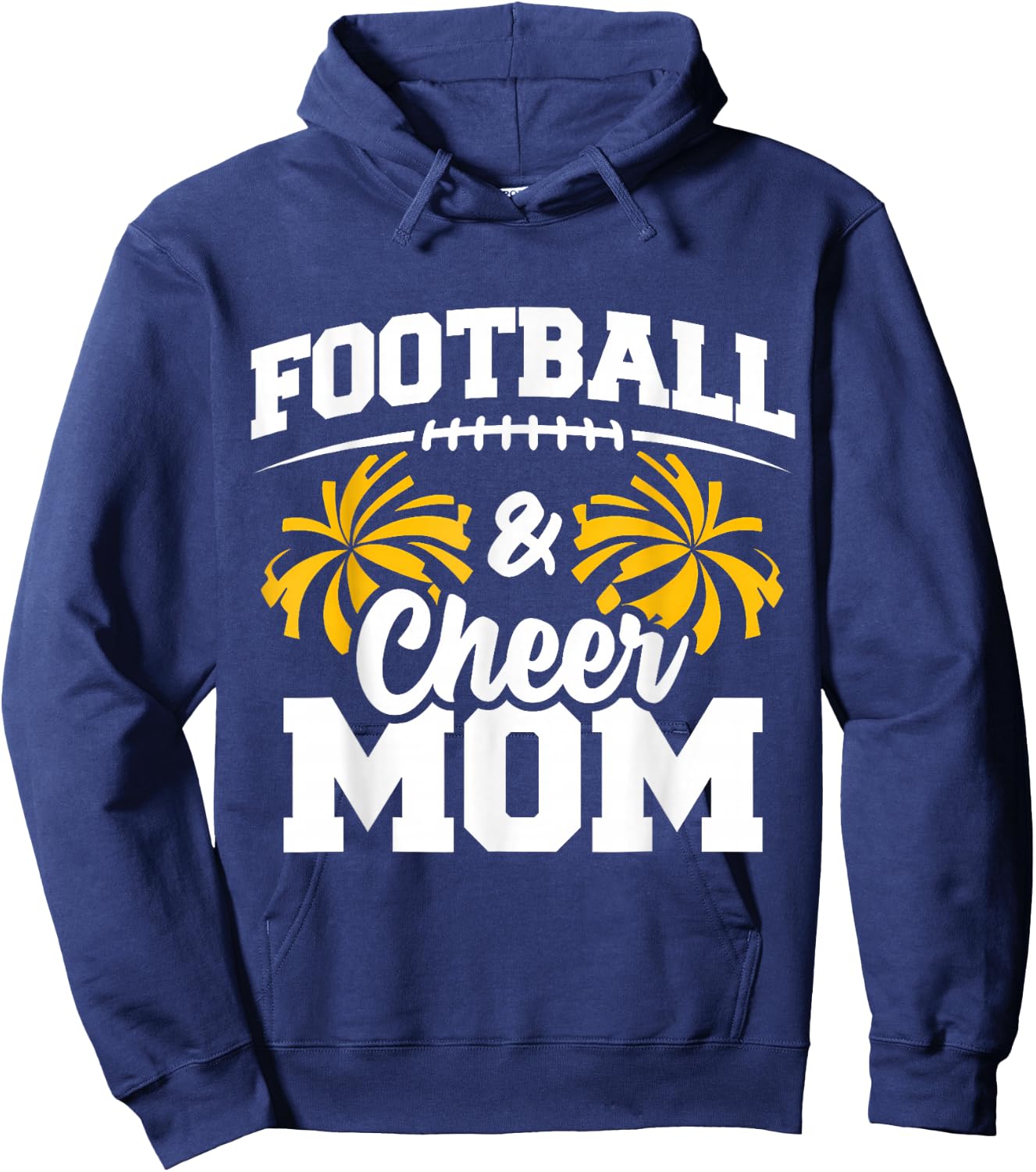 Football Cheer Mom High School Cheerleader Cheerleading Hoodie - Hoodie | Navy