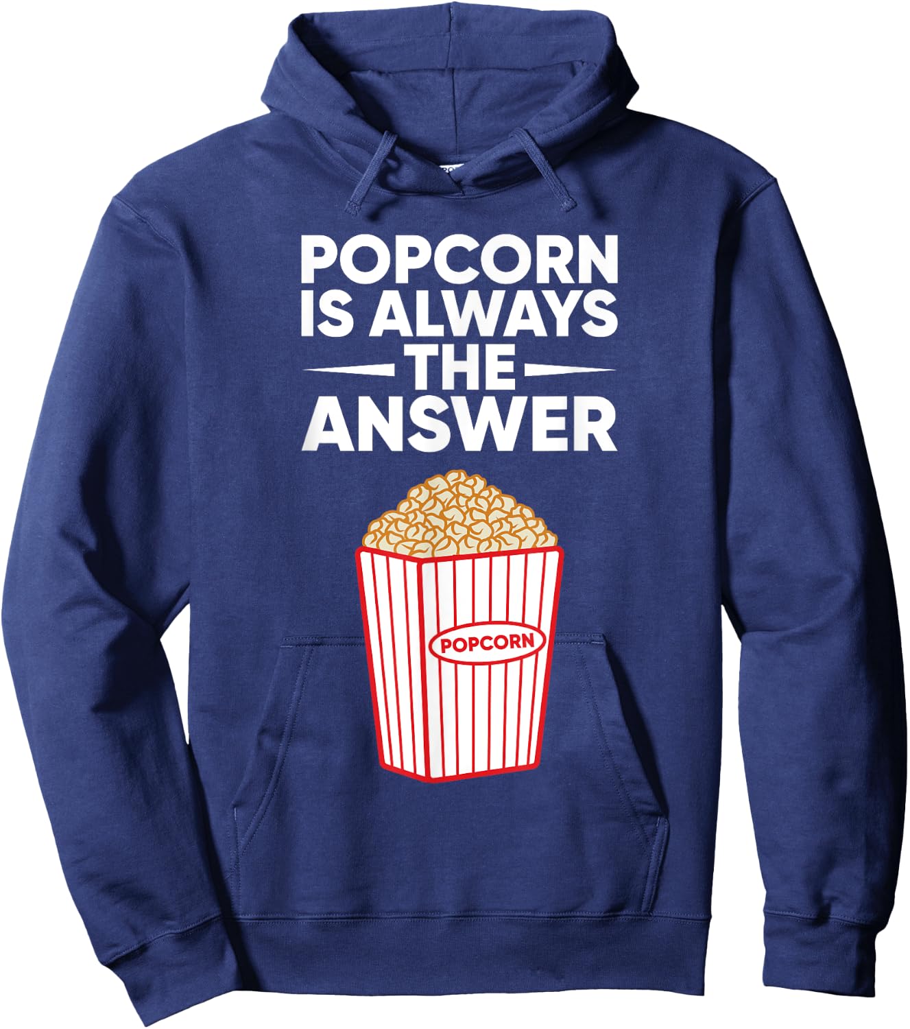 Funny Popcorn Design For Kids Men Women Corn Popcorn Maker Hoodie - Hoodie | Navy