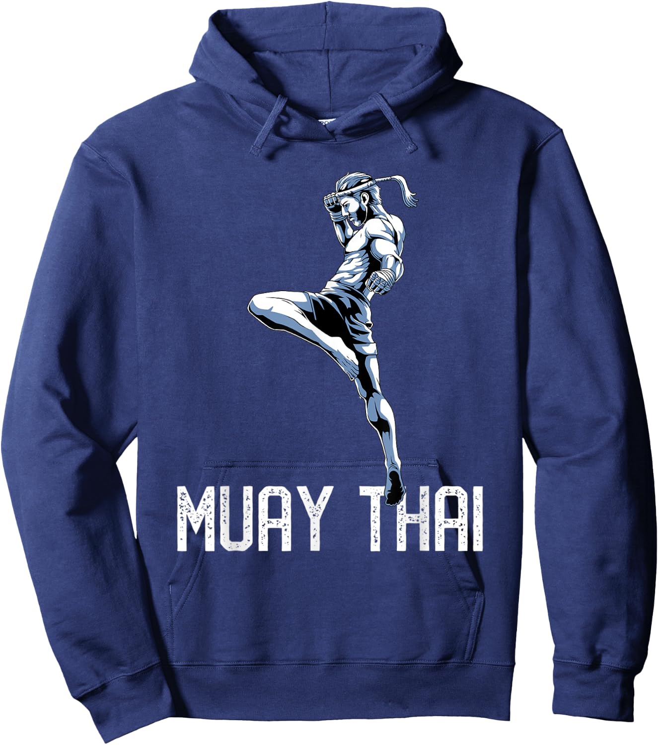 Muay Thai Tiger - Nak Muay, Kickboxing Gift Hoodie - Hoodie | Navy
