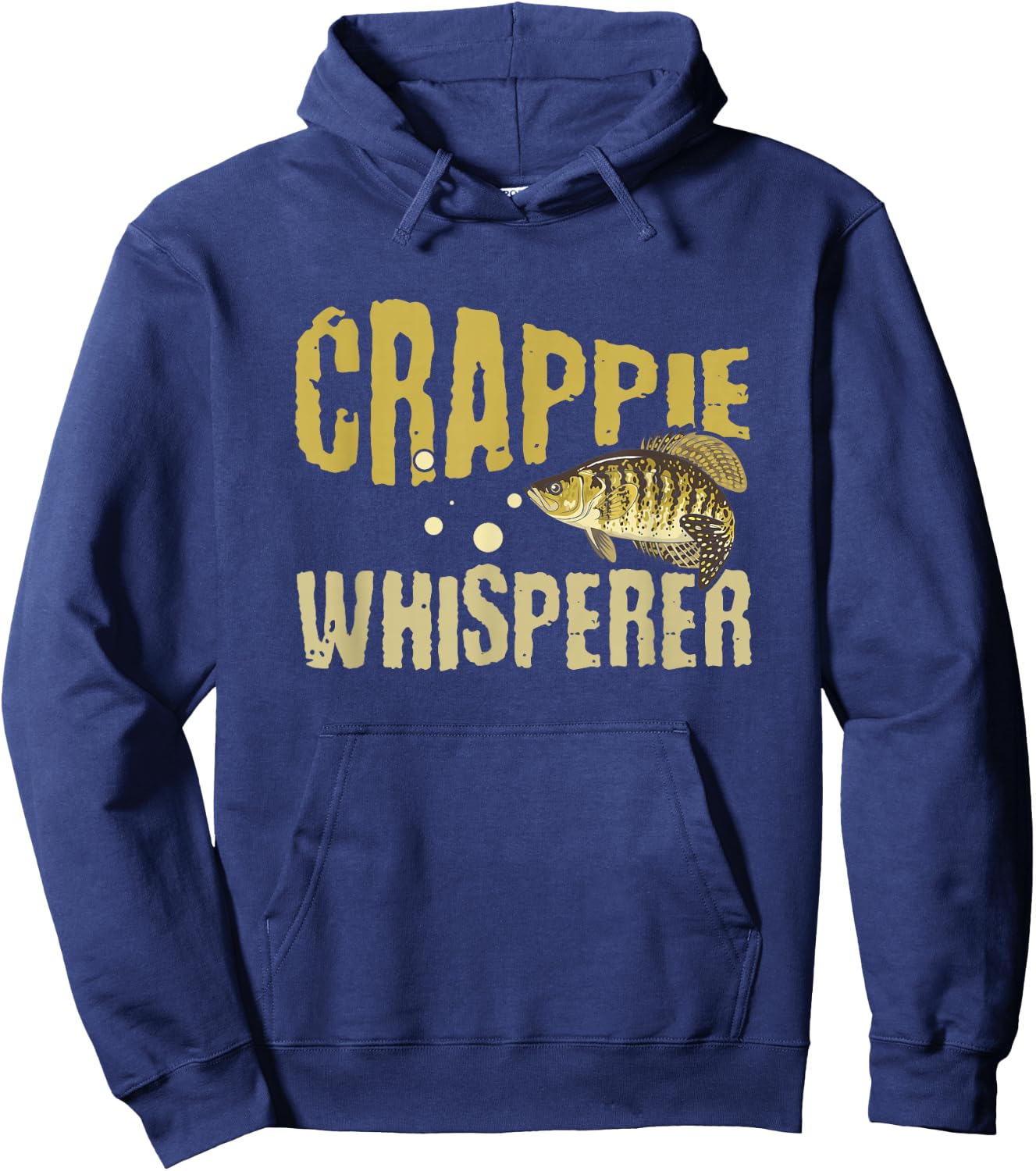Funny Vintage Crappie Whisperer Fishing Hoodie - Hoodie | Navy