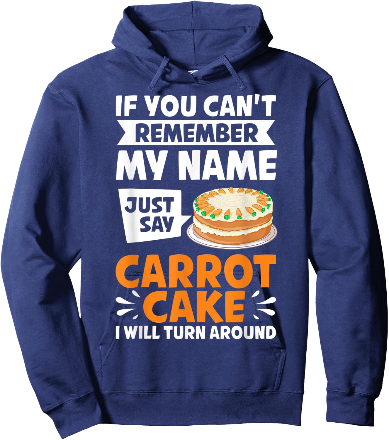 Carrot Cake Recipe Cupcakes Pie Gluten Free Vegan Hoodie - Hoodie | Navy