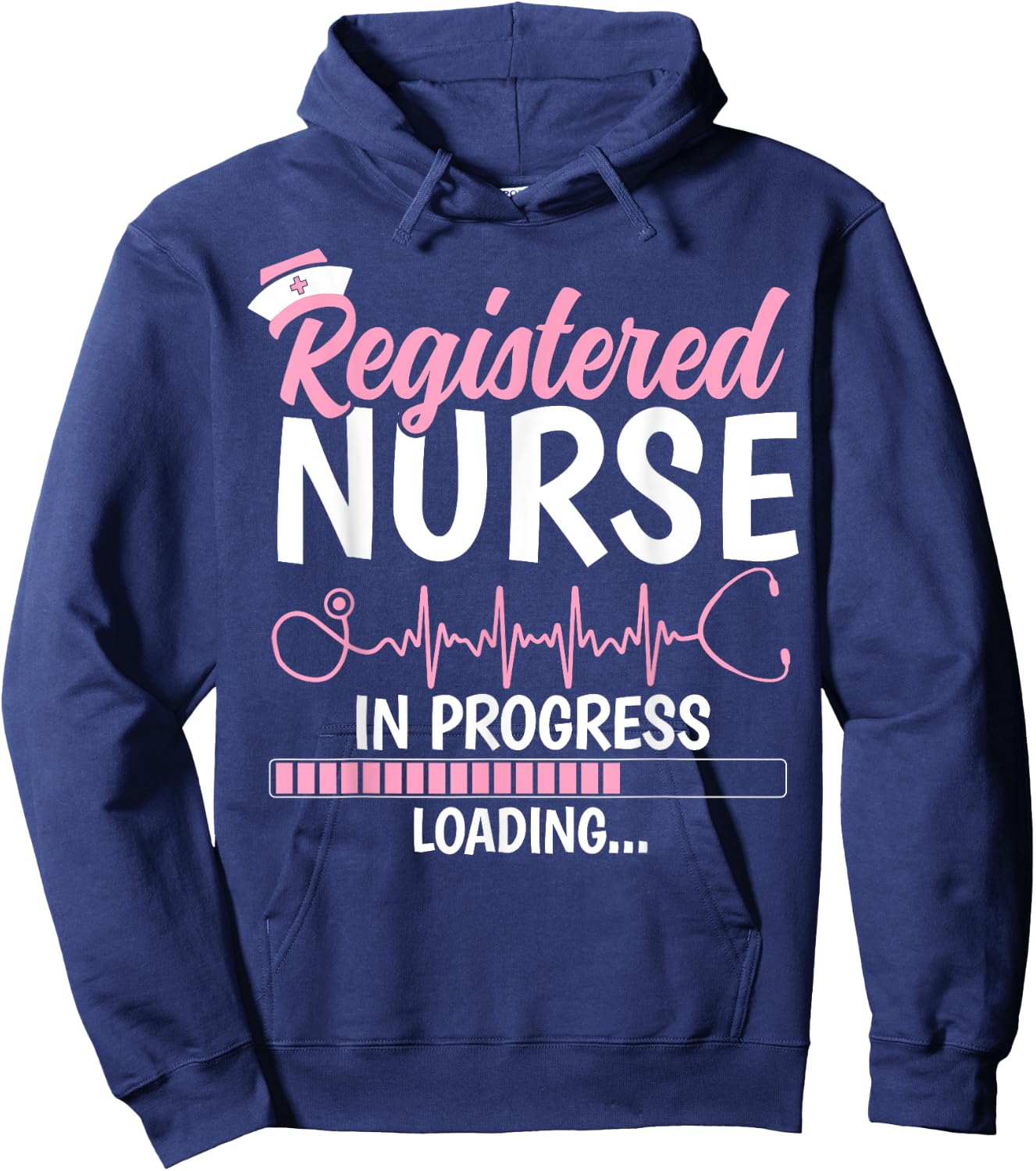 Registered Nurse In Progress RN Nursing Student Future Nurse Hoodie - Hoodie | Navy