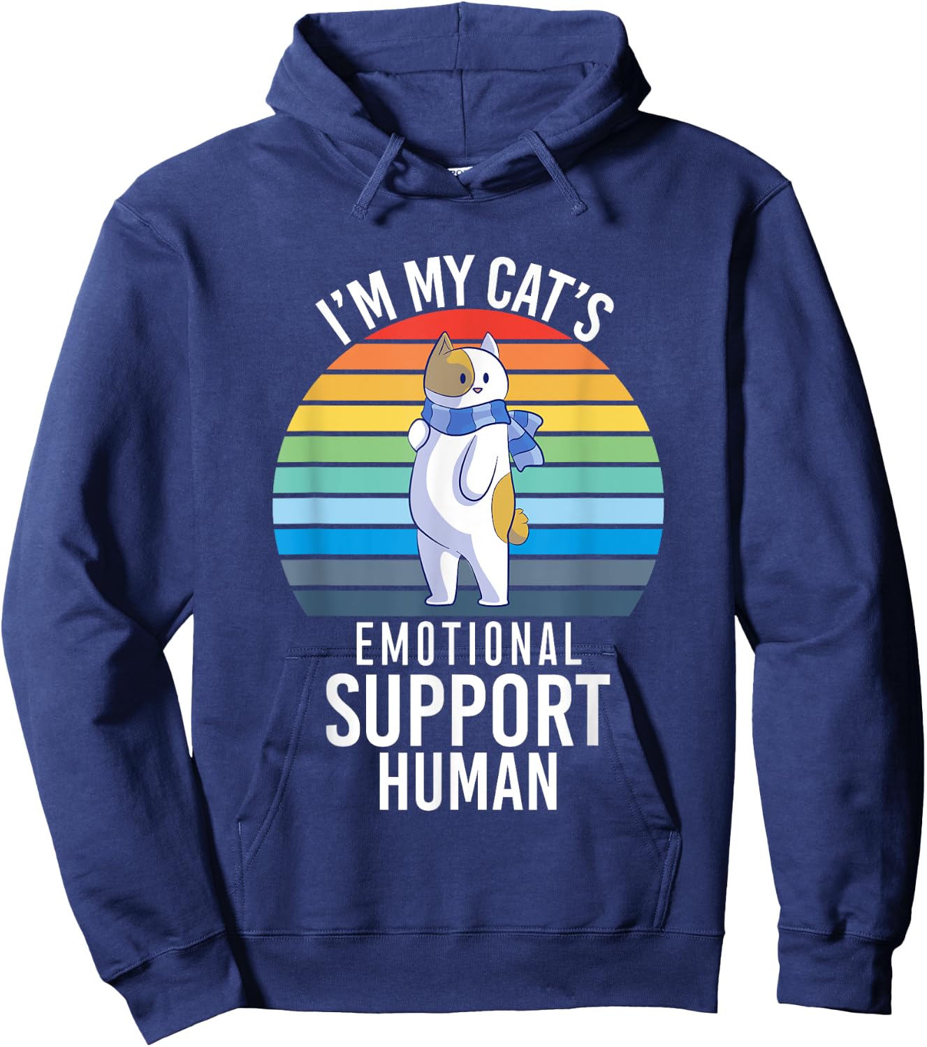 I'm My Cat's Emotional Support Human Hoodie - Hoodie | Navy