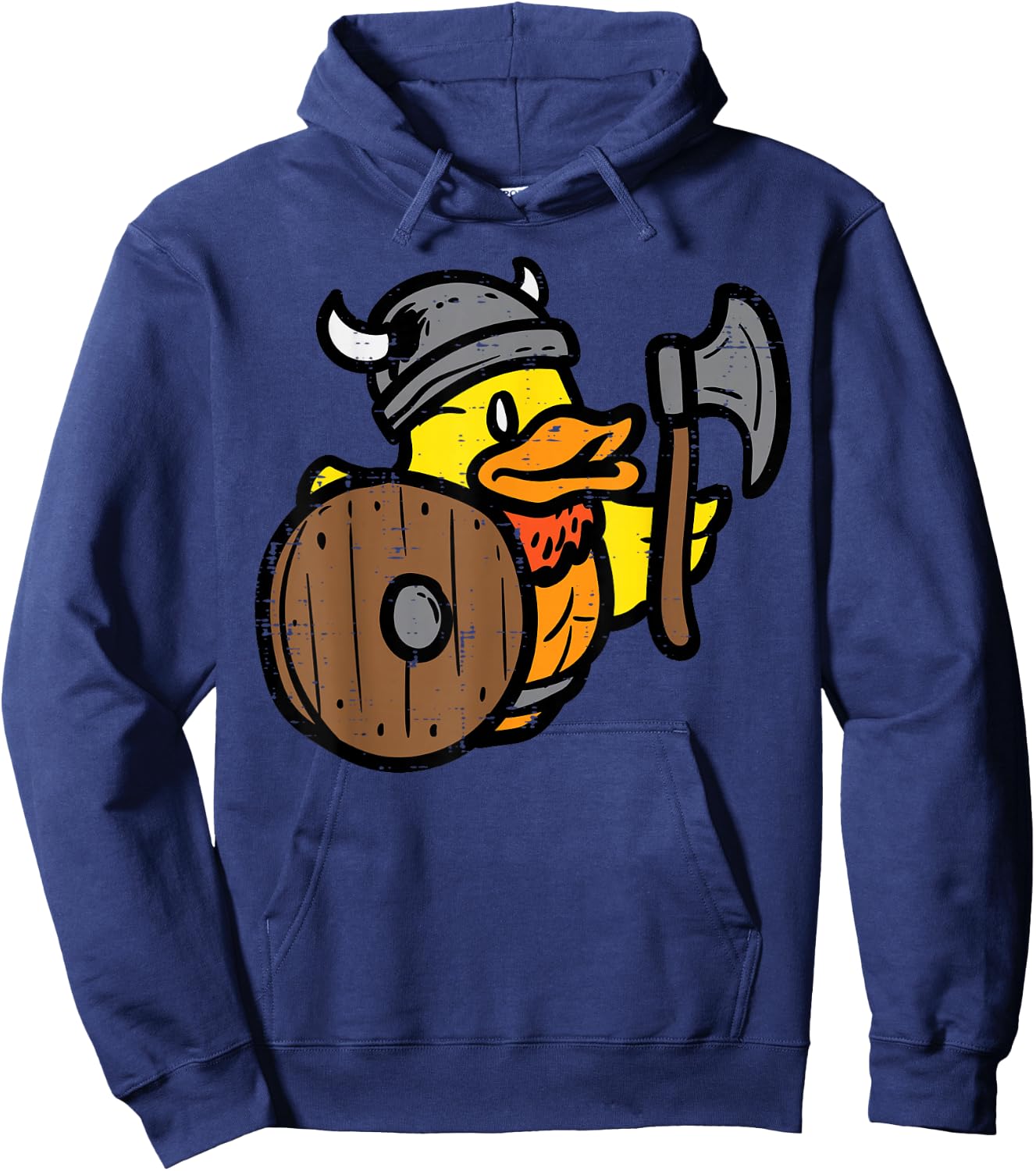 Viking Rubber Duck Funny Norse Toddler Boys Girls Kids Youth Hoodie - Hoodie | Navy