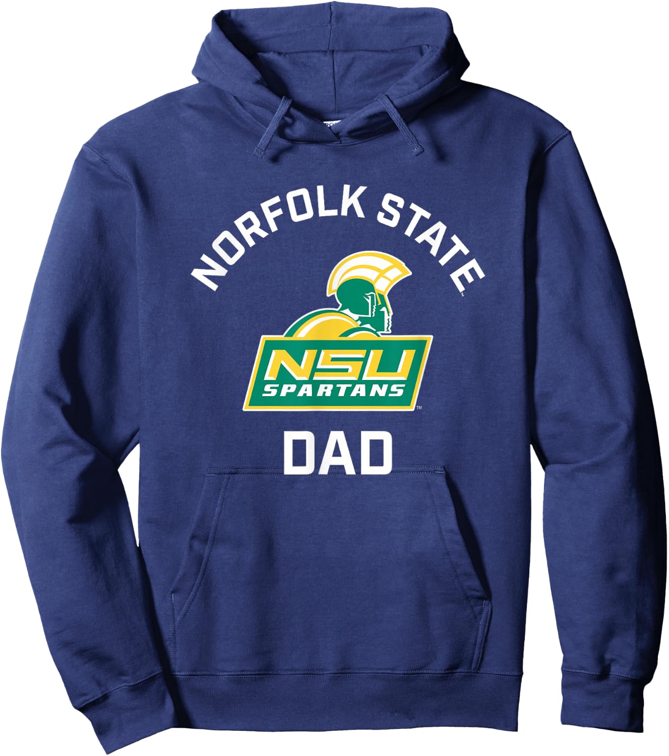 Norfolk State University Spartans Arched Dad Hoodie - Hoodie | Navy