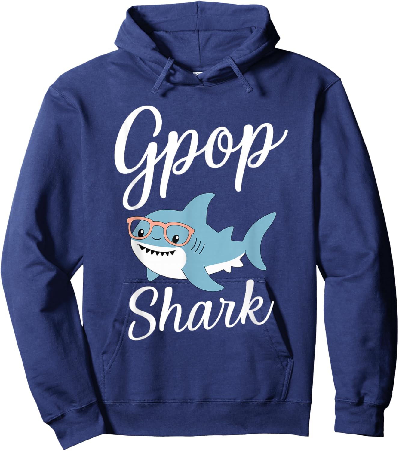 G-Pop Shark Funny Matching Family Grandpa GPop Hoodie - Hoodie | Navy