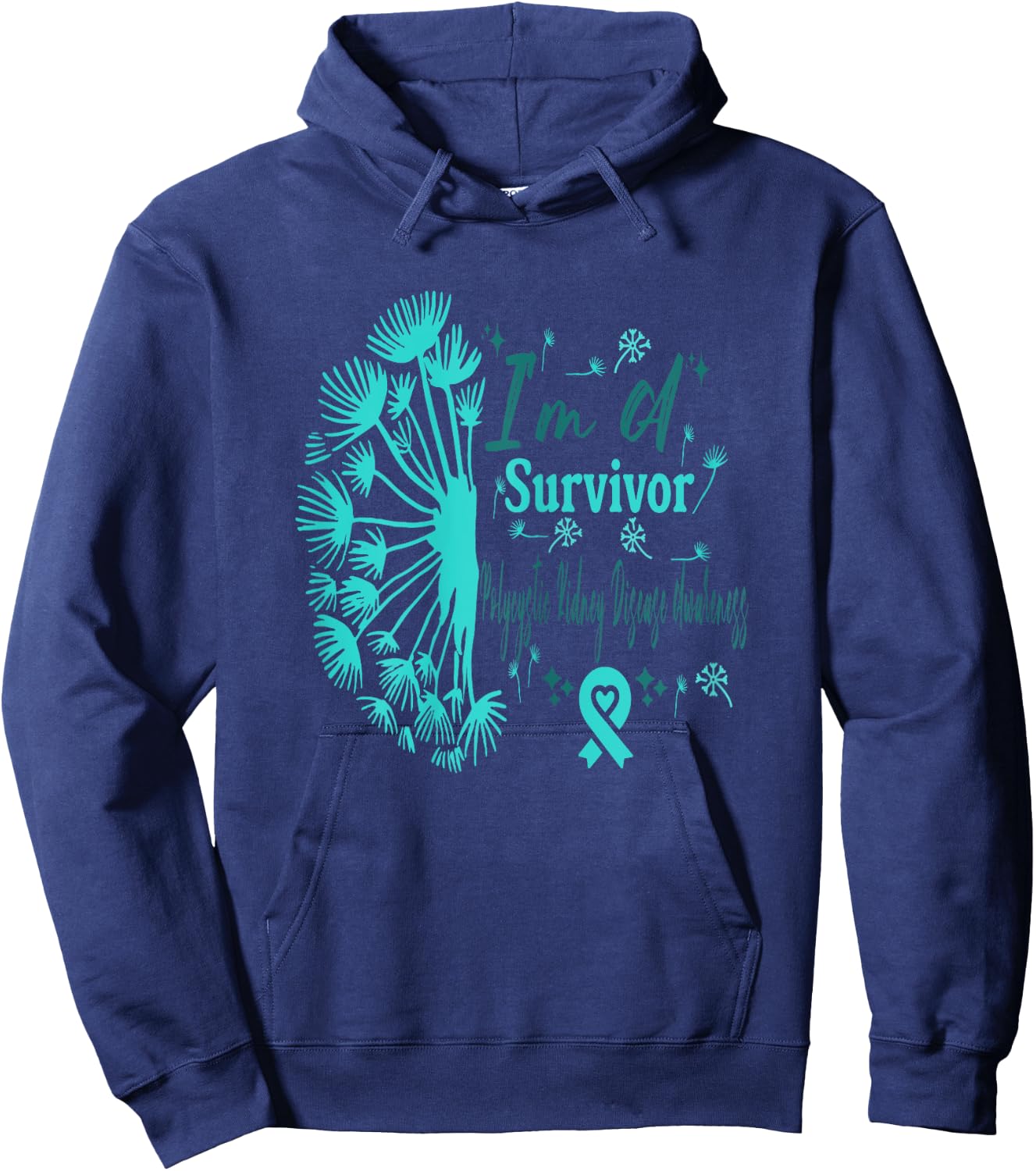 PKD Polycystic Kidney Disease Awareness I'm A Survivor Hoodie - Hoodie | Navy