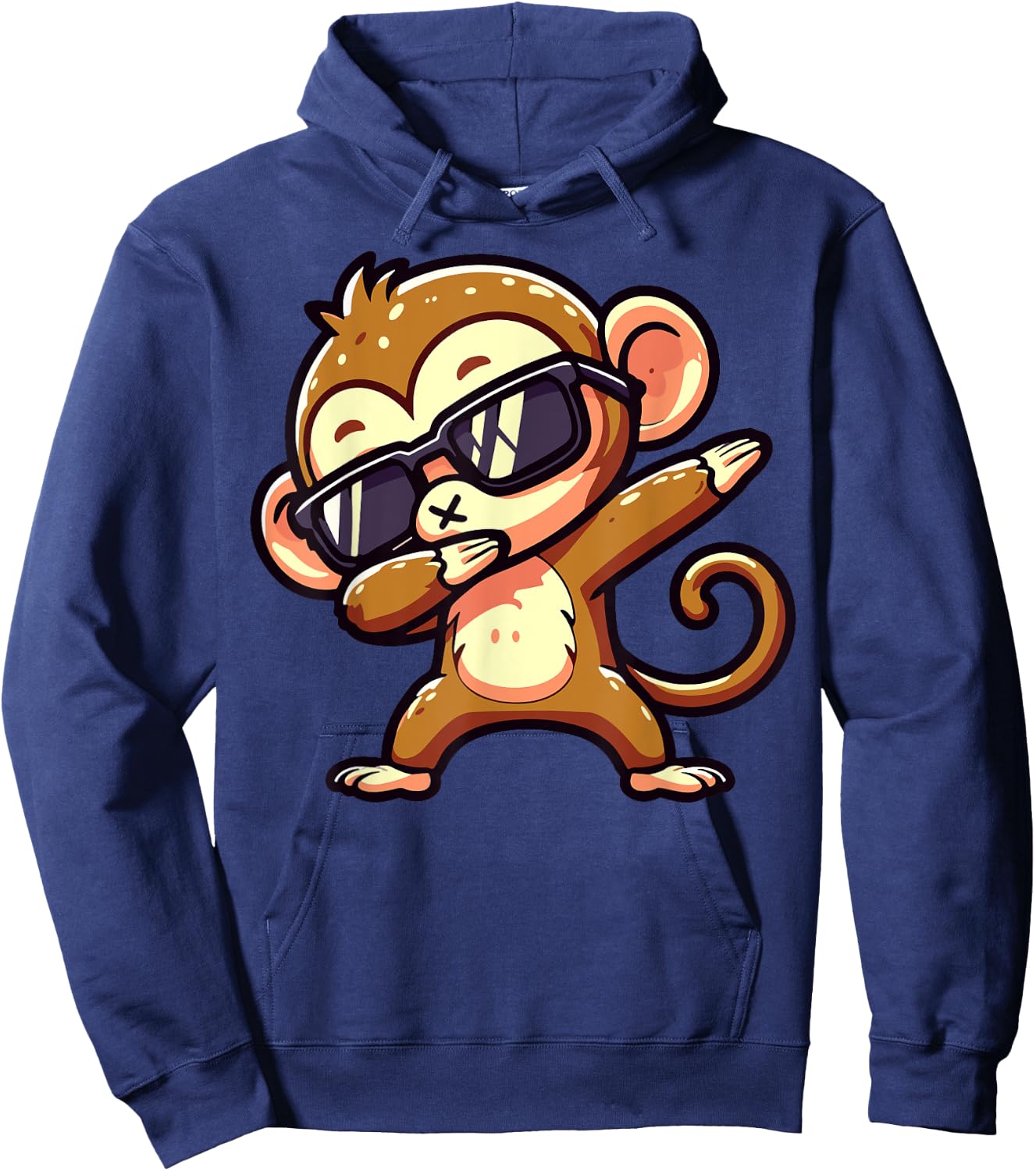 Dabbing Monkey Sunglasses Animal Dab Dance Hoodie - Hoodie | Navy