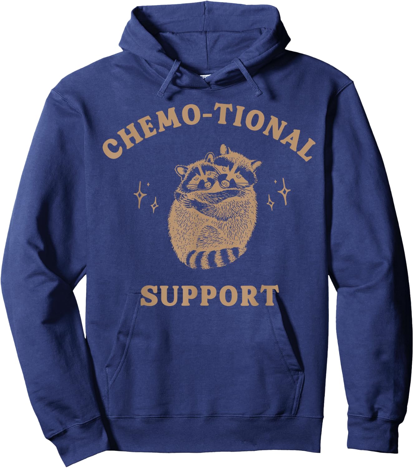 Raccoon Chemo tional Support Cancer ONC Nursing Graduation Hoodie - Hoodie | Navy