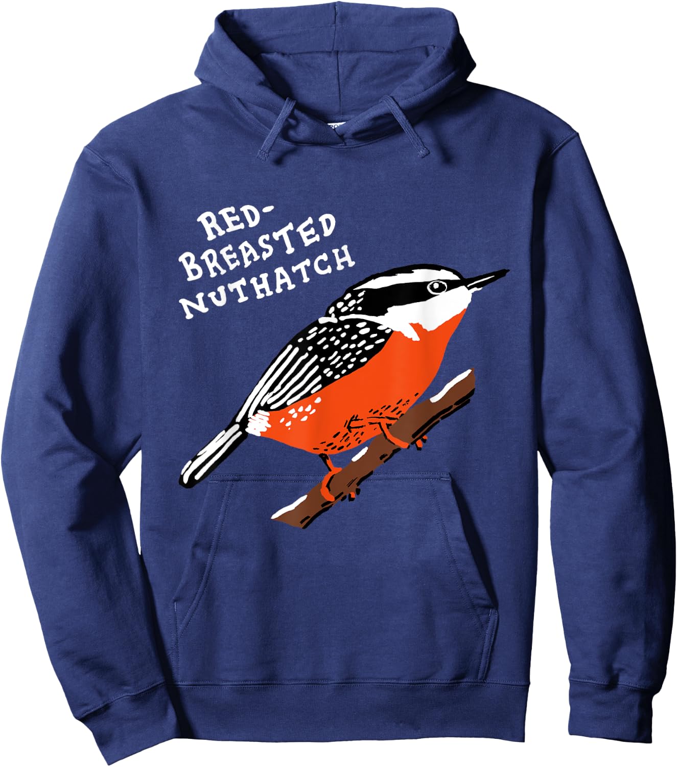 Red-breasted Nuthatch Hoodie - Hoodie | Navy