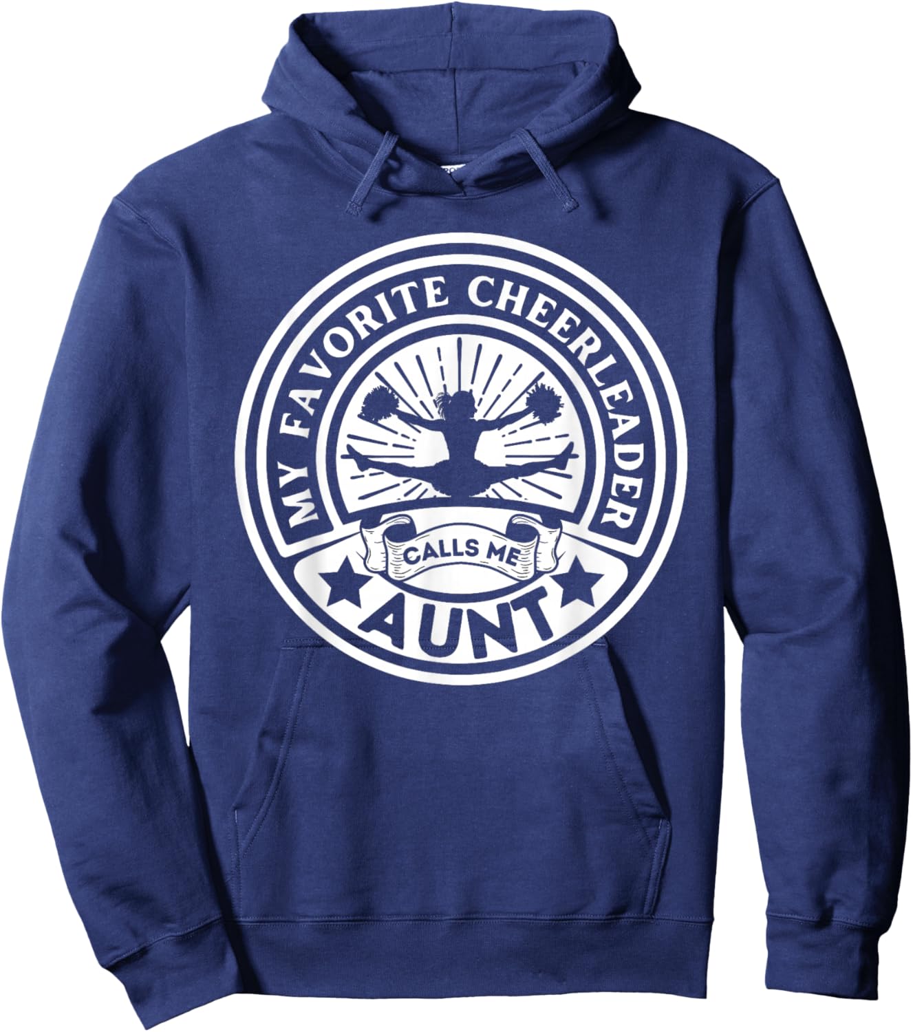 My Favorite Cheerleader Calls Me Aunt Cheer Aunt Cheering Hoodie - Hoodie | Navy