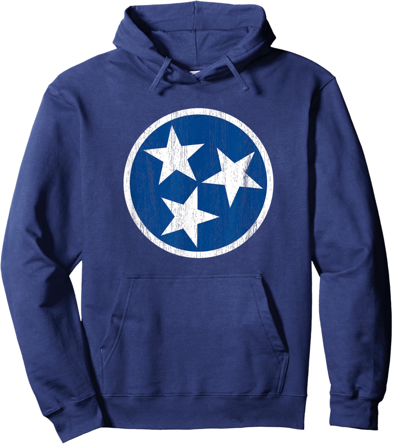 Tennessee Tristar Shirt, Tennessee State Flag Hoodie - Hoodie | Navy