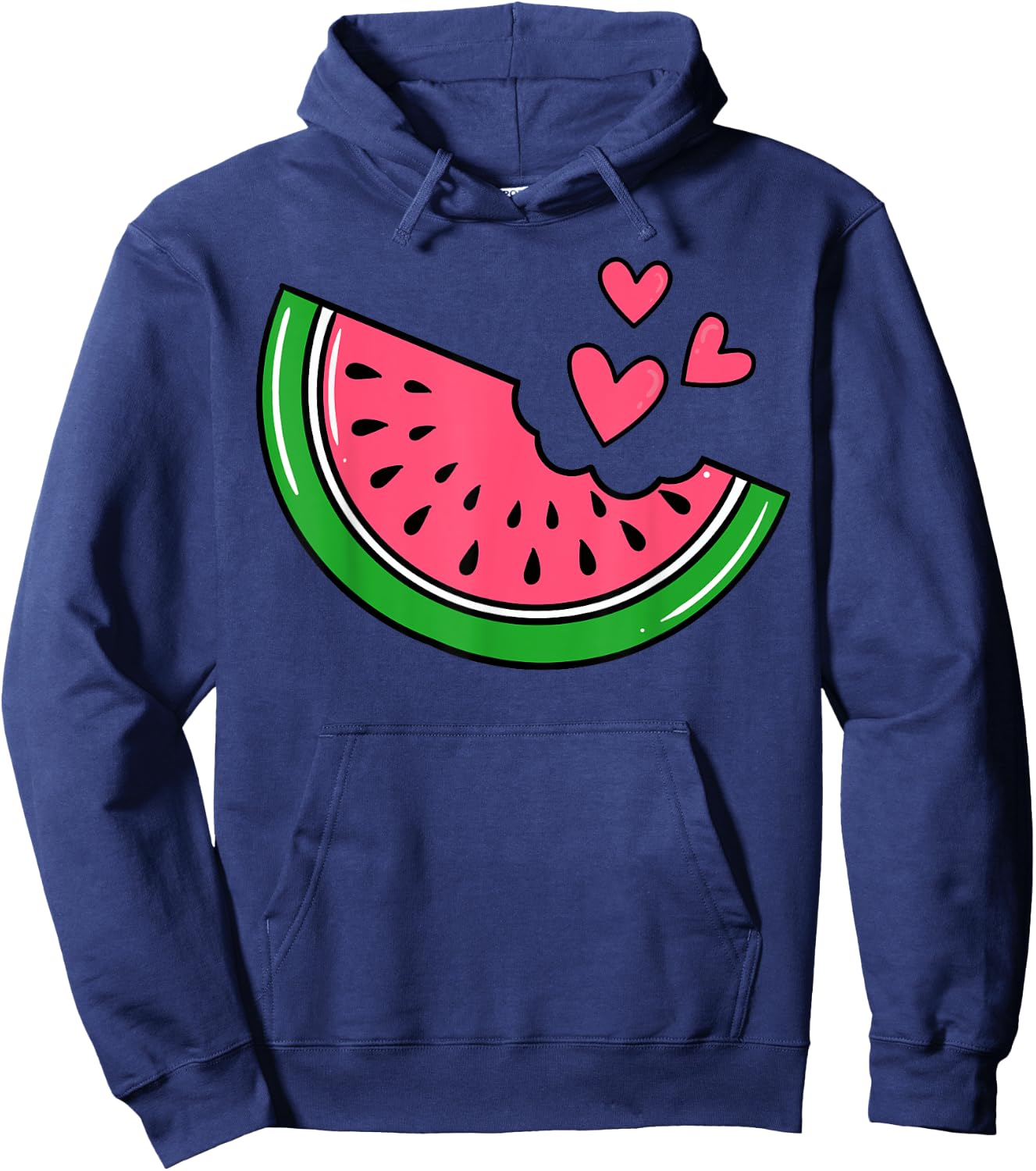Watermelon Slice Melon Summer Vacation Season Fruit Lovers Hoodie - Hoodie | Navy