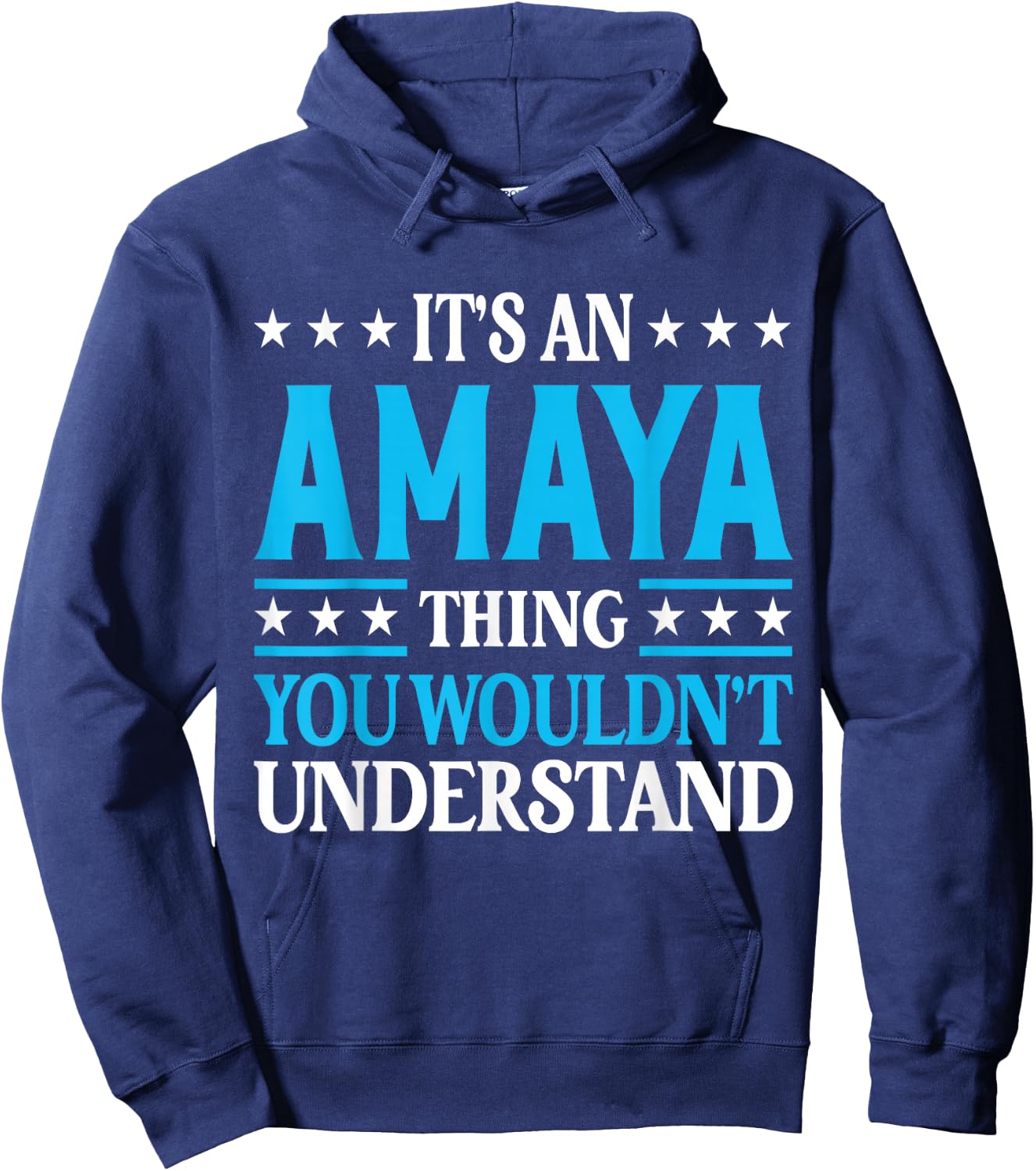 Amaya Thing Surname Funny Team Family Last Name Amaya Hoodie - Hoodie | Navy