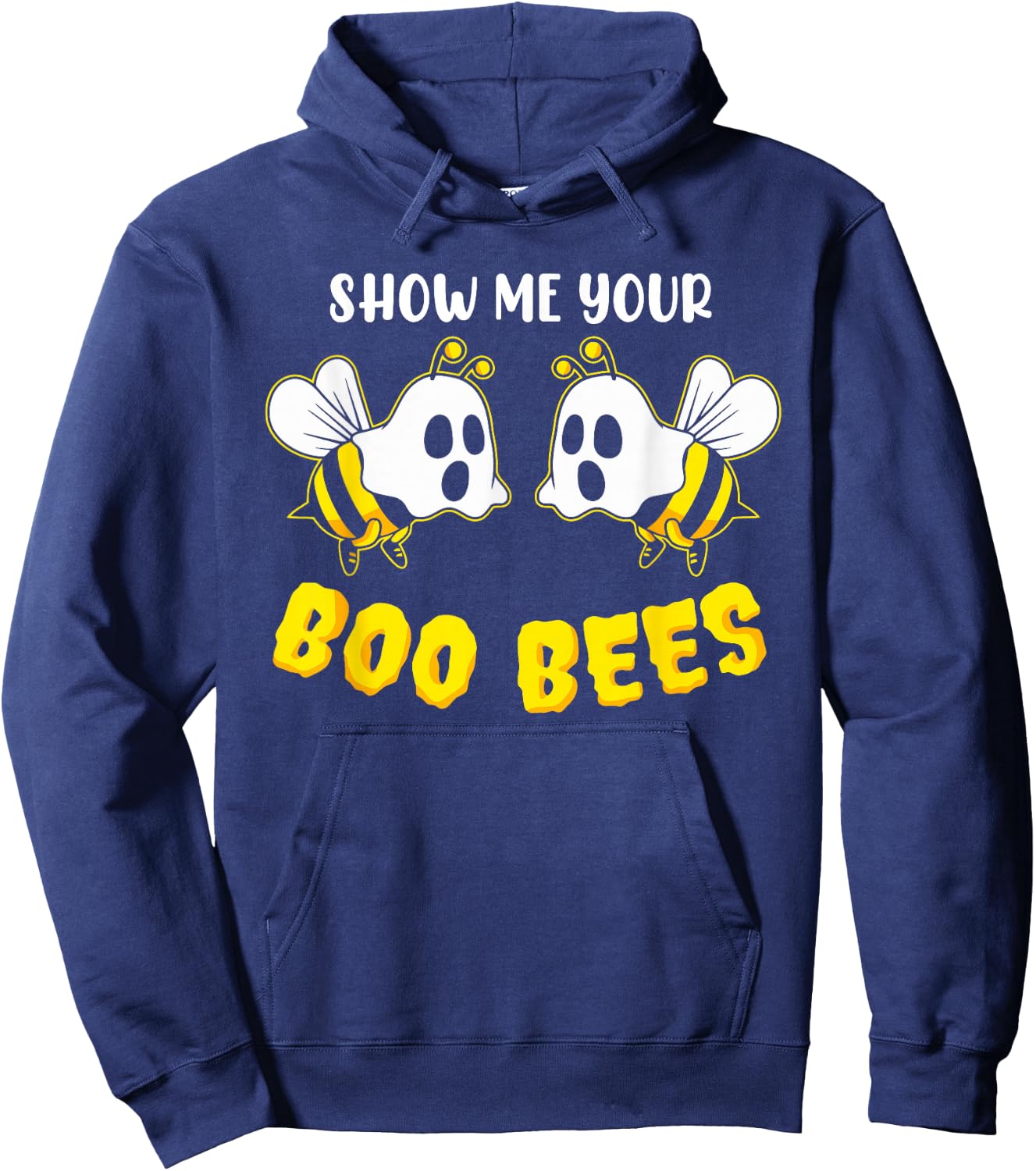 Show Me Your Boo Bees Funny Couples Halloween Costume Hoodie - Hoodie | Navy