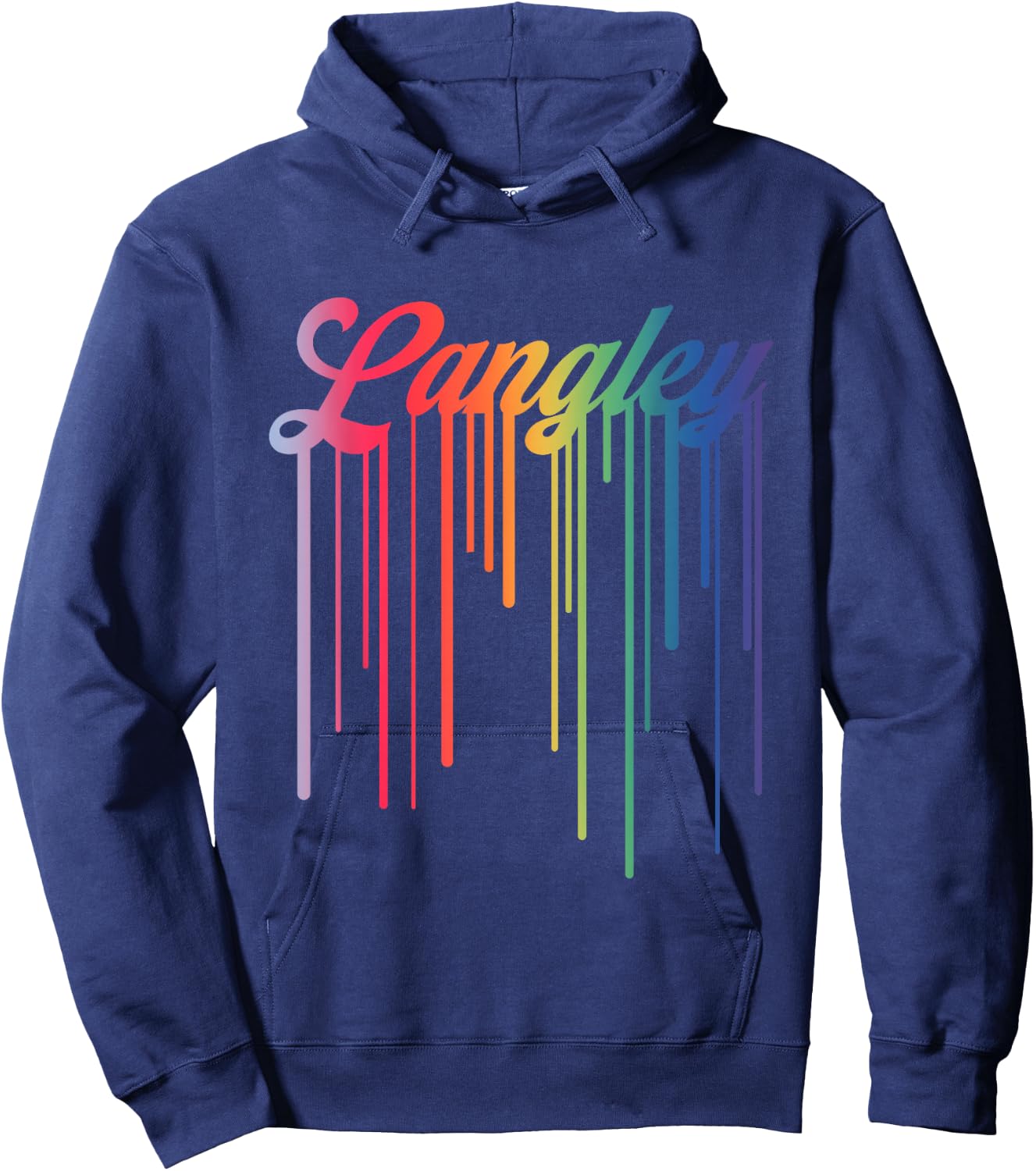 I Love Langley First Name Personalized Women Kids Hoodie - Hoodie | Navy
