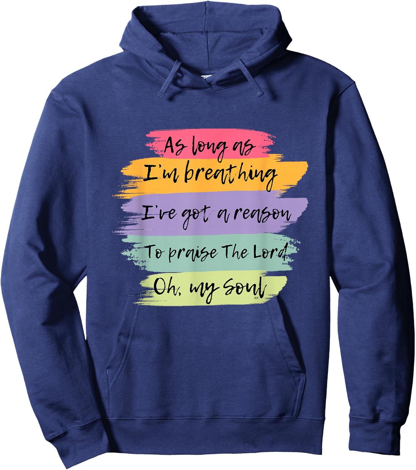 WORSHIP SONG! Praise The Lord Oh My Soul Hoodie - Hoodie | Navy