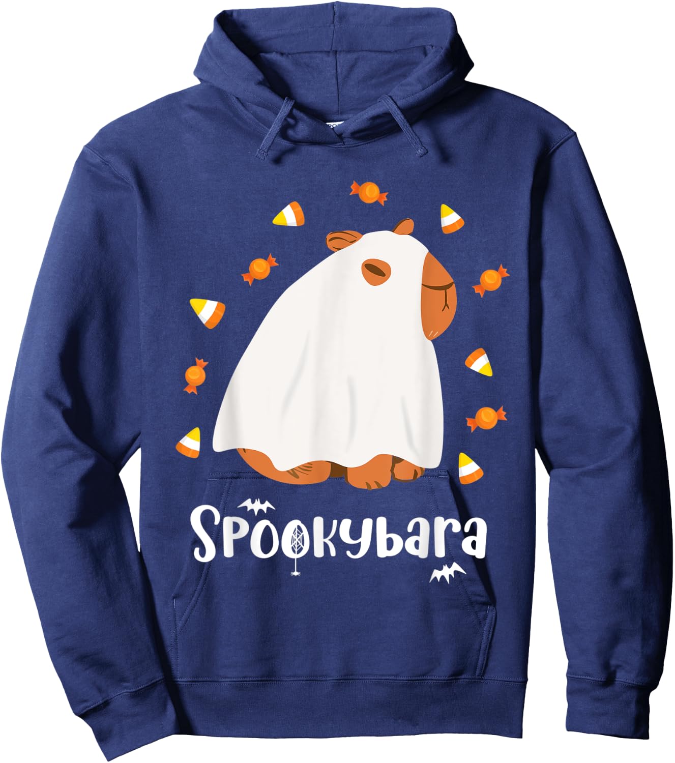 Halloween Capybara Spookybara, Capybara Meme Hoodie - Hoodie | Navy