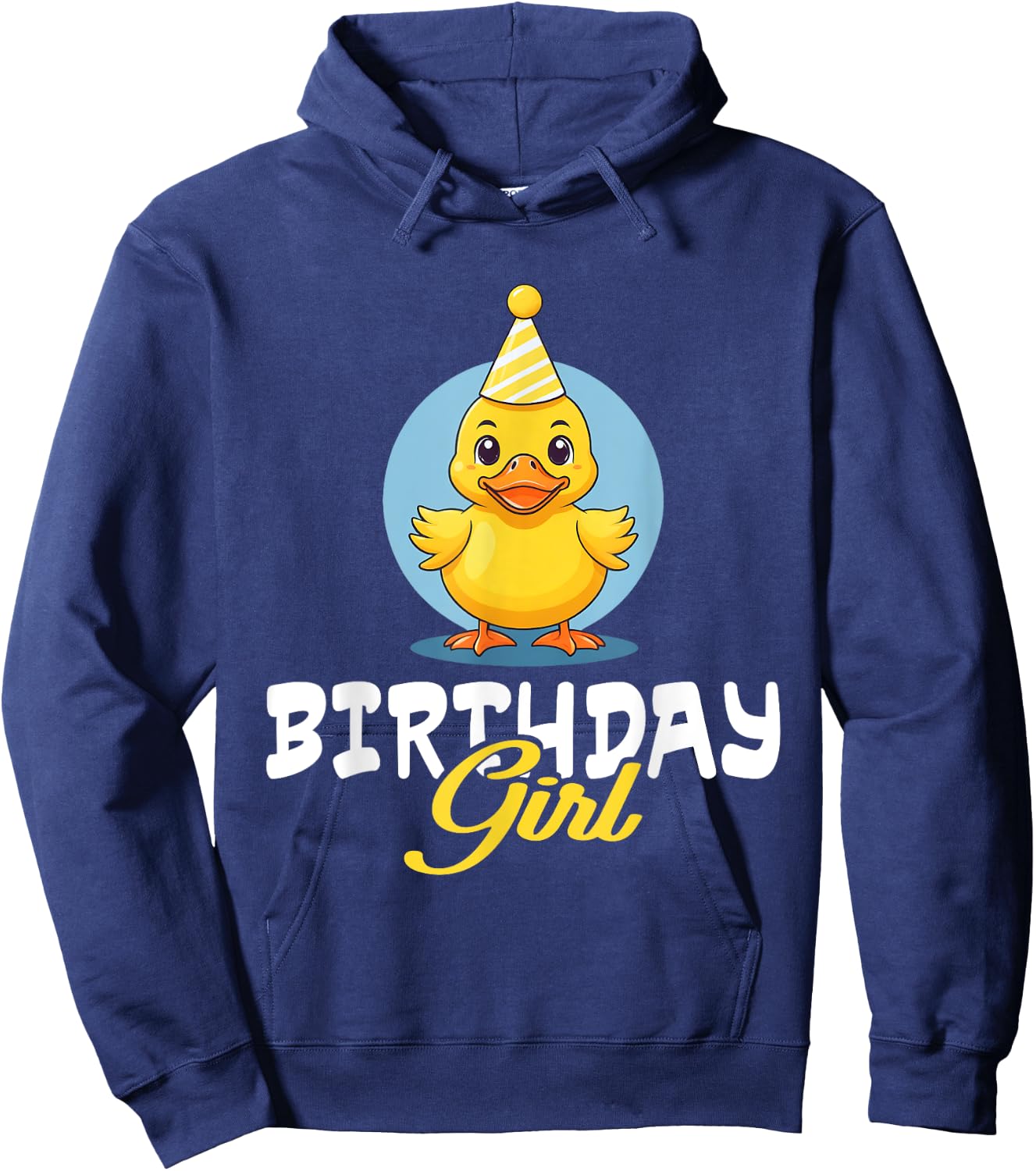 Birthday Girl Rubber Duck Lovers Bday Duck Party Girls Kids Hoodie - Hoodie | Navy