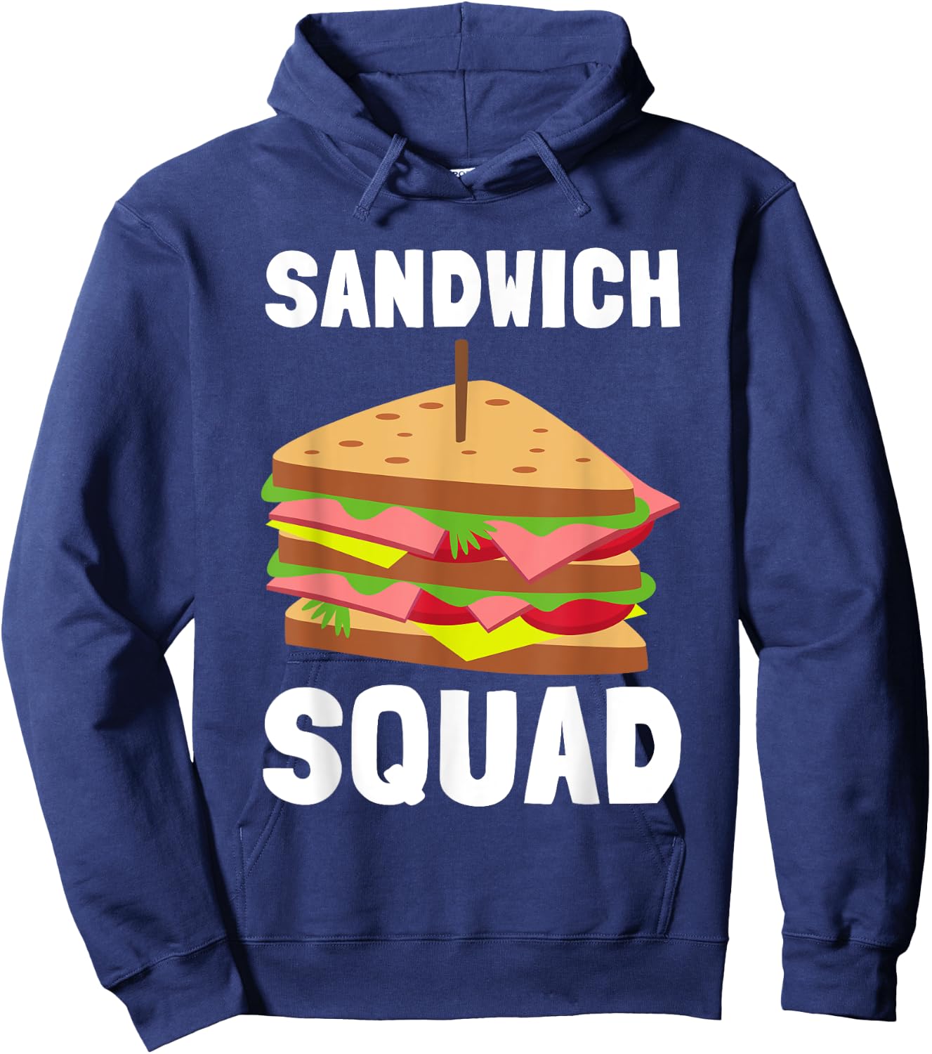 Hoagie Sub Artist And Sandwich Maker - Sandwich Squad Hoodie - Hoodie | Navy