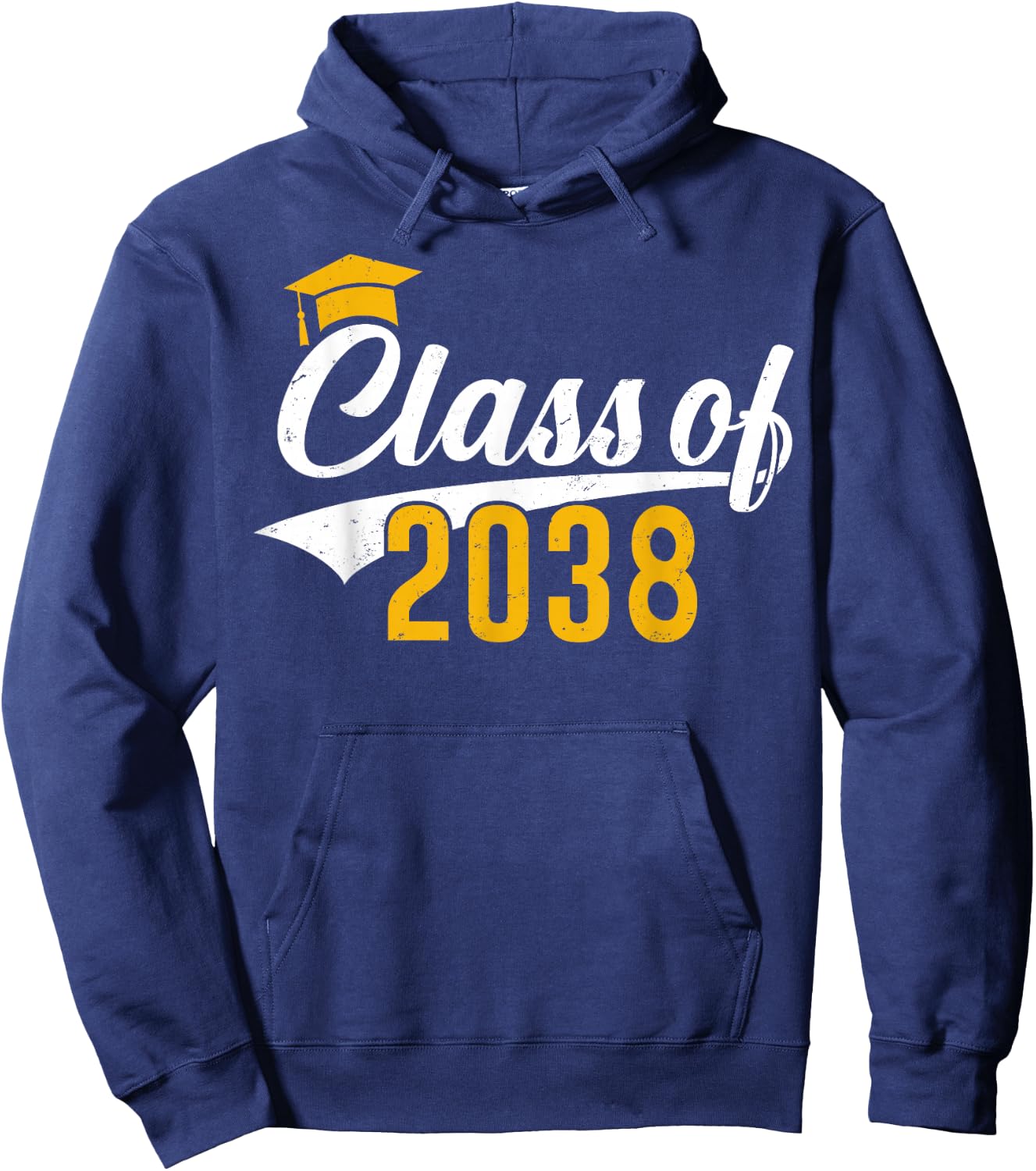 Class of 2038 Grow With Me Kindergarten K-12 Class of 2038 Hoodie - Hoodie | Navy