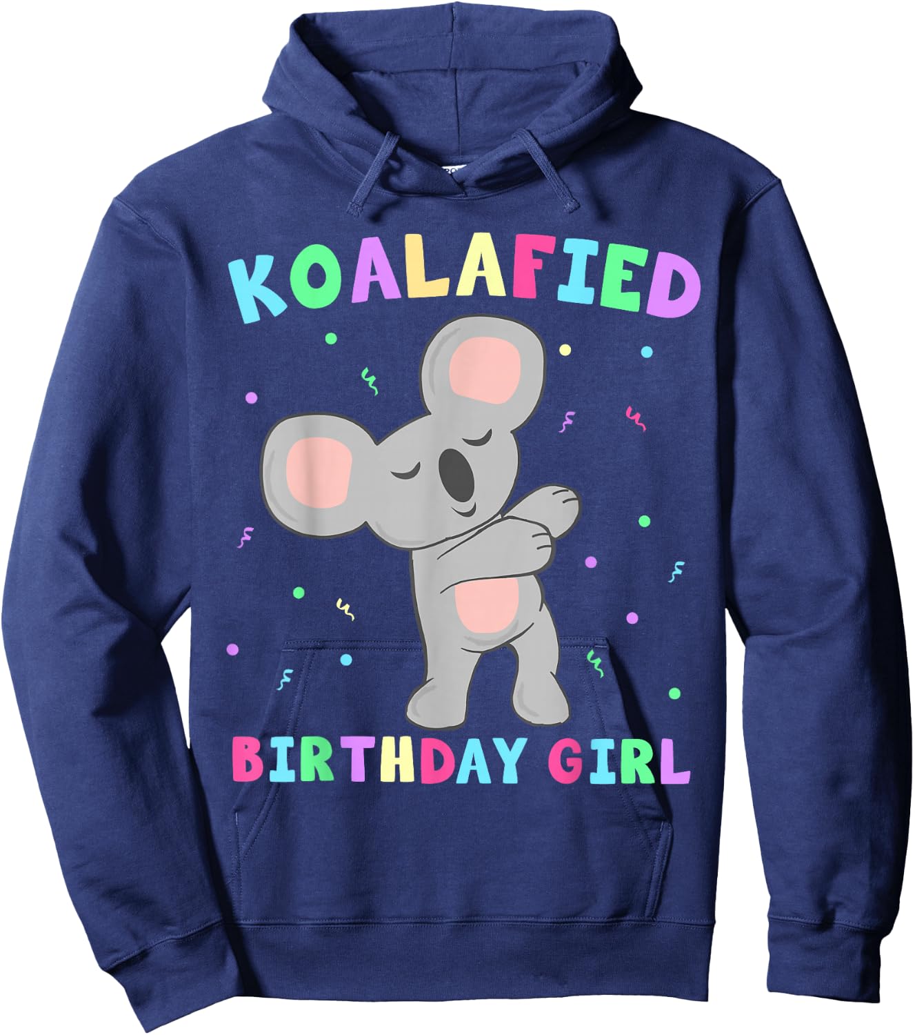 Koala Bear Dabbing Cute Koalafied Birthday Girls Kids Hoodie - Hoodie | Navy