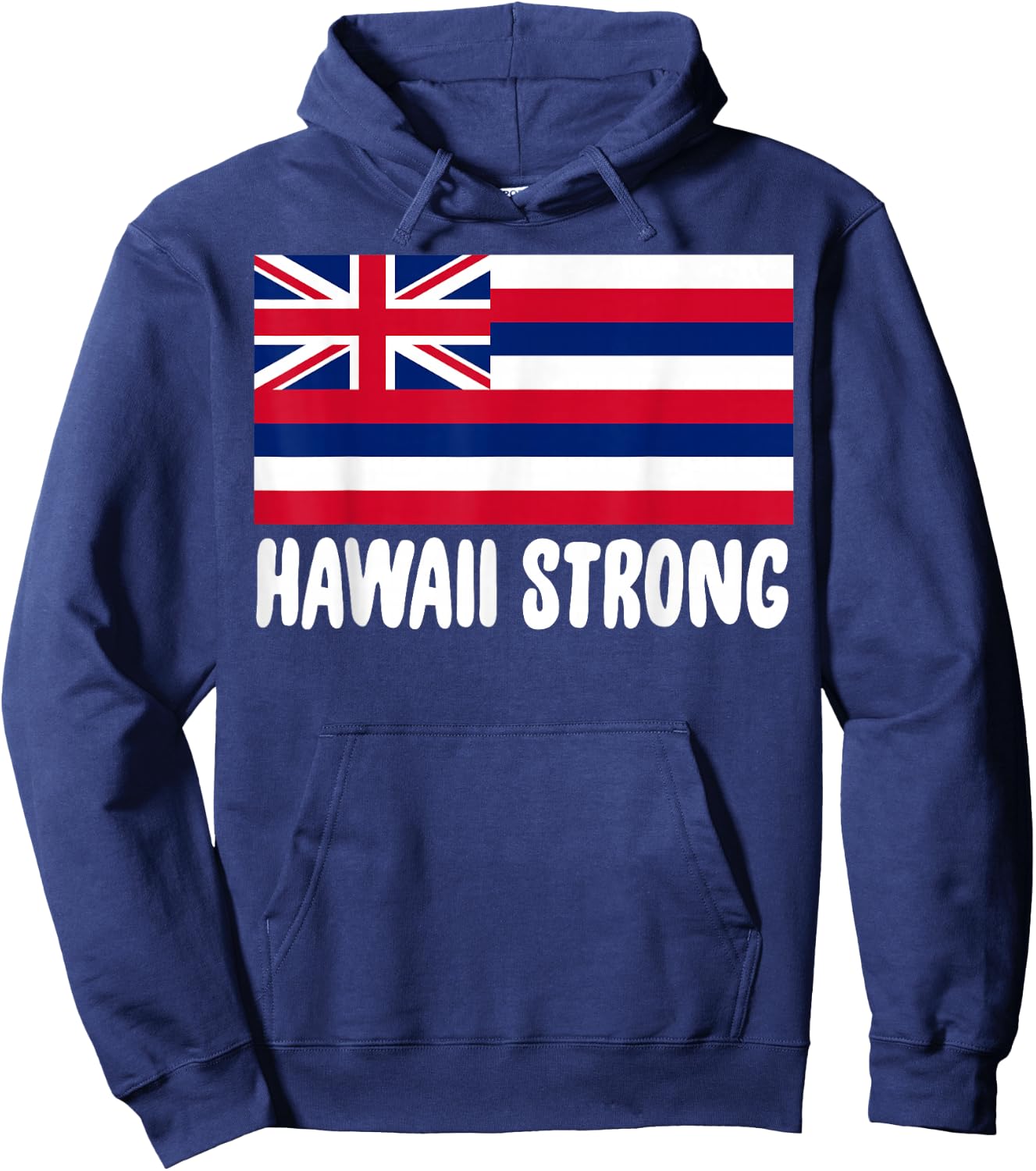 Hawaii Strong Shirt Hawaiian Flag Polynesian Pride Hoodie - Hoodie | Navy