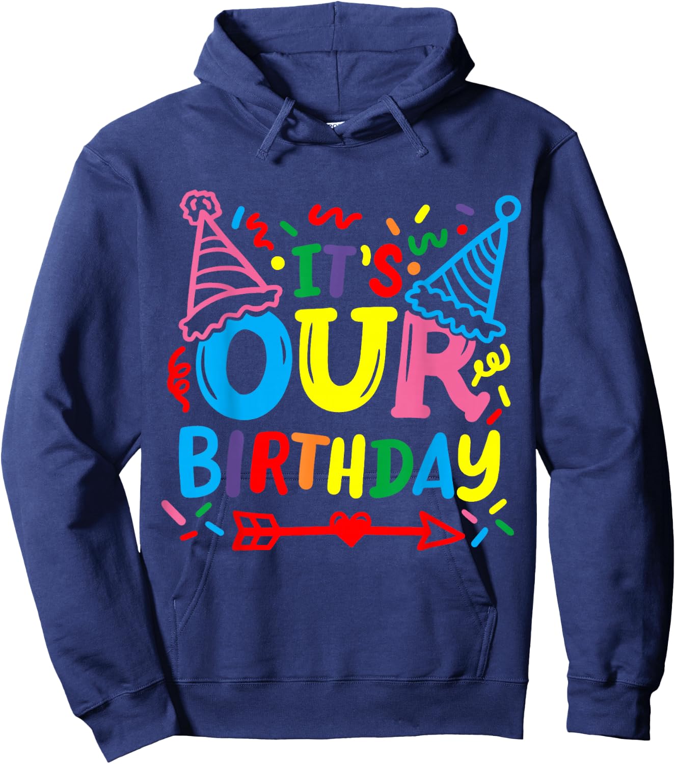 Twins Twin It's our Birthday Hoodie - Hoodie | Navy