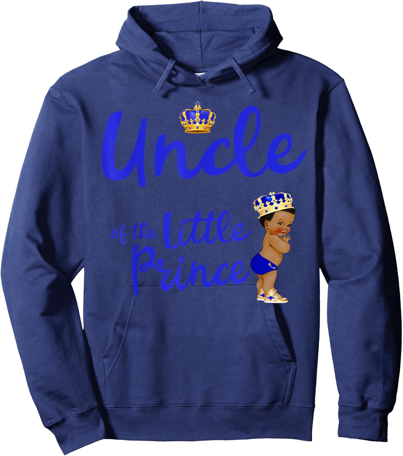 Uncle Of The Birthday Prince Boy Bday Party Idea Hoodie - Hoodie | Navy