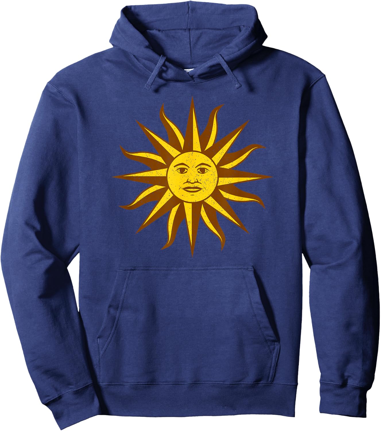 Uruguay Sol De Mayo Emblem Sun of May Emblem Flag Hoodie - Hoodie | Navy