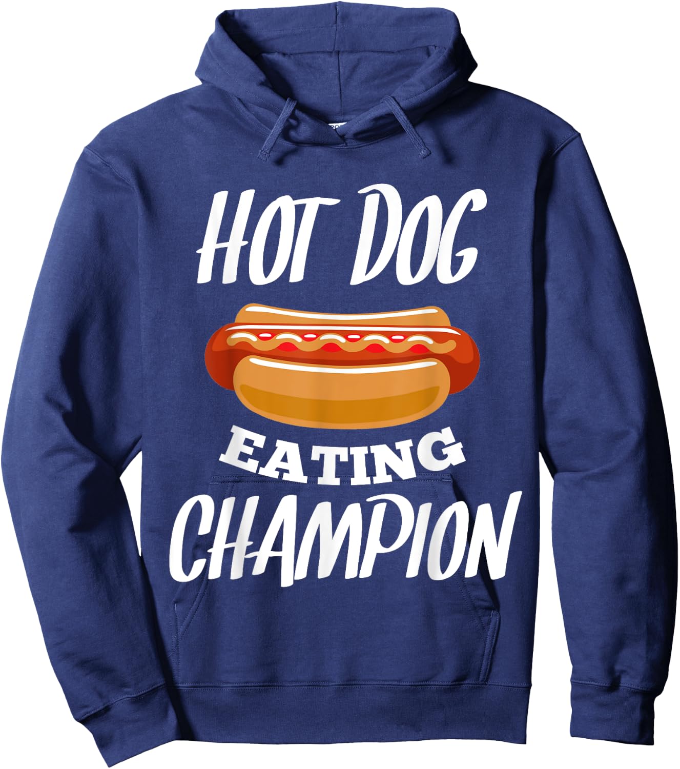 Hot dog eating champion shirt funny Gift hot dogs lover Hoodie - Hoodie | Navy