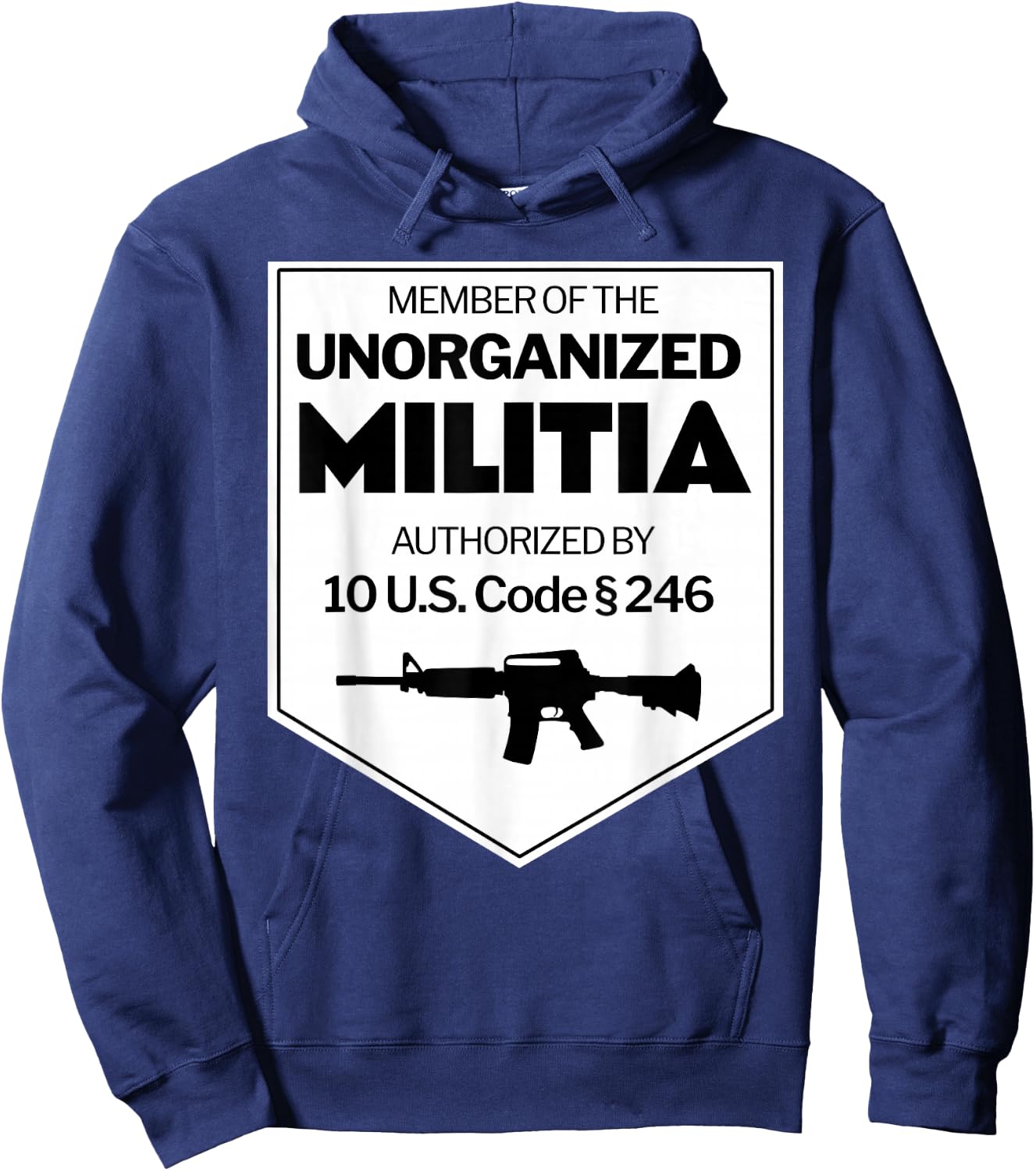 The Unorganized Militia authorized by 10 USC Section 246 Hoodie - Hoodie | Navy