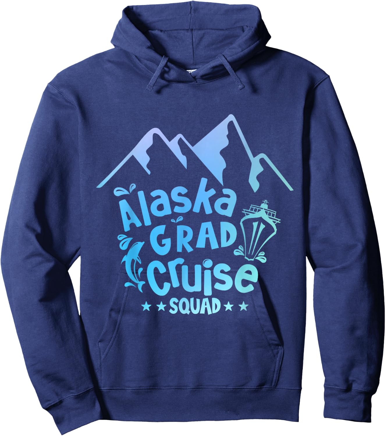 Graduation Cruise 2024 Alaska Senior Grad Alaskan Trip 2024 Hoodie - Hoodie | Navy