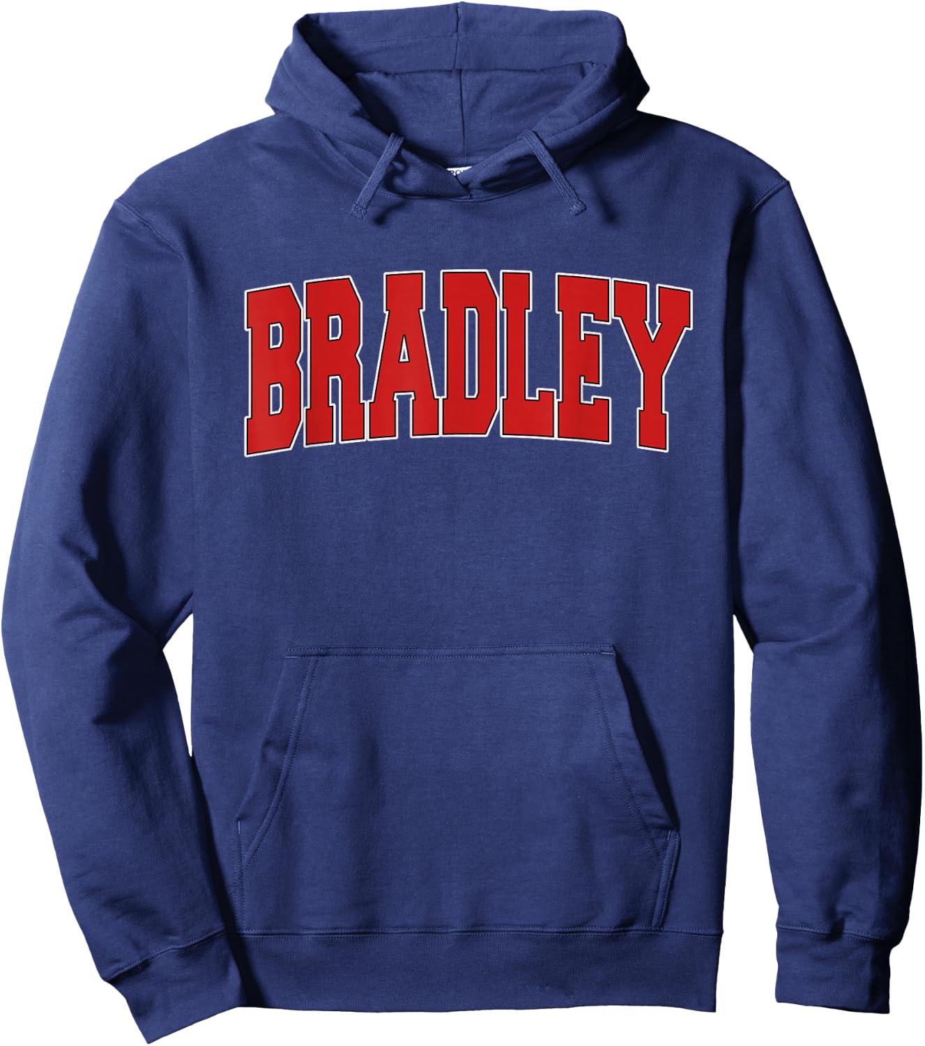 BRADLEY IL ILLINOIS Varsity Style USA Vintage Sports Hoodie - Hoodie | Navy