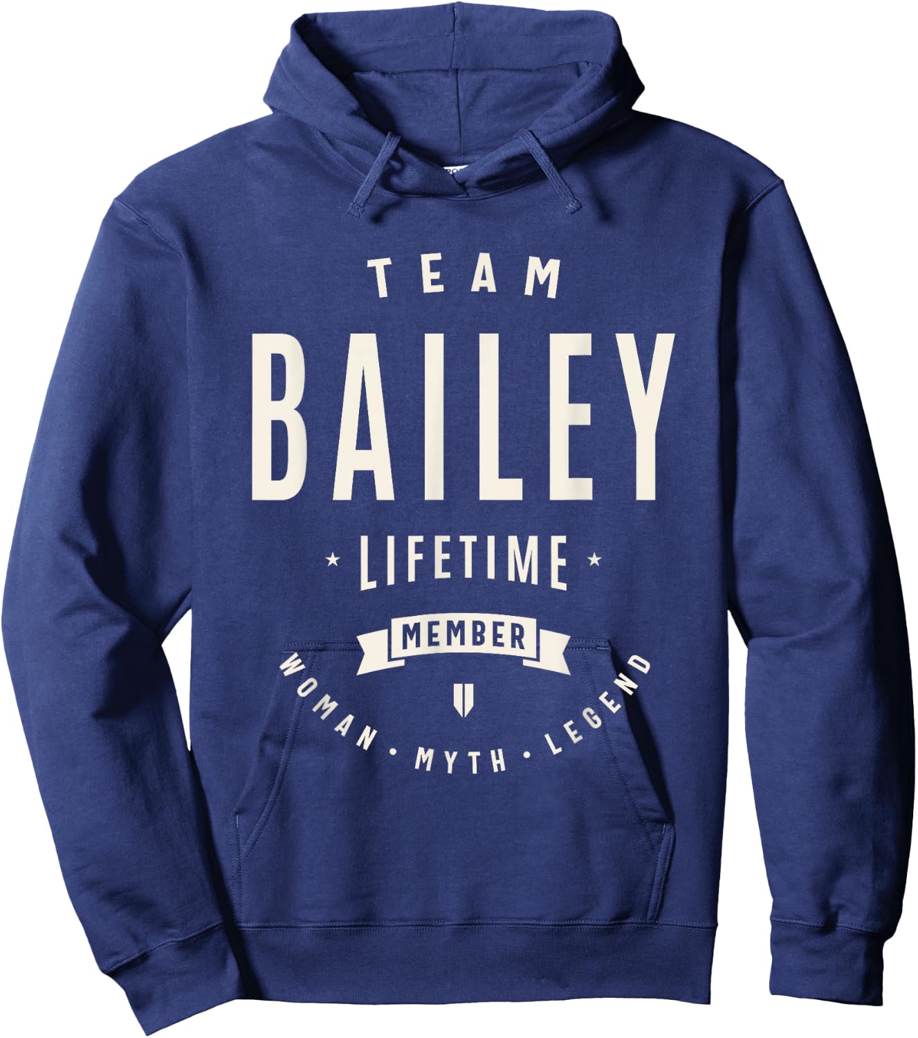 Team Bailey Lifetime Member Funny Name Bailey Hoodie - Hoodie | Navy
