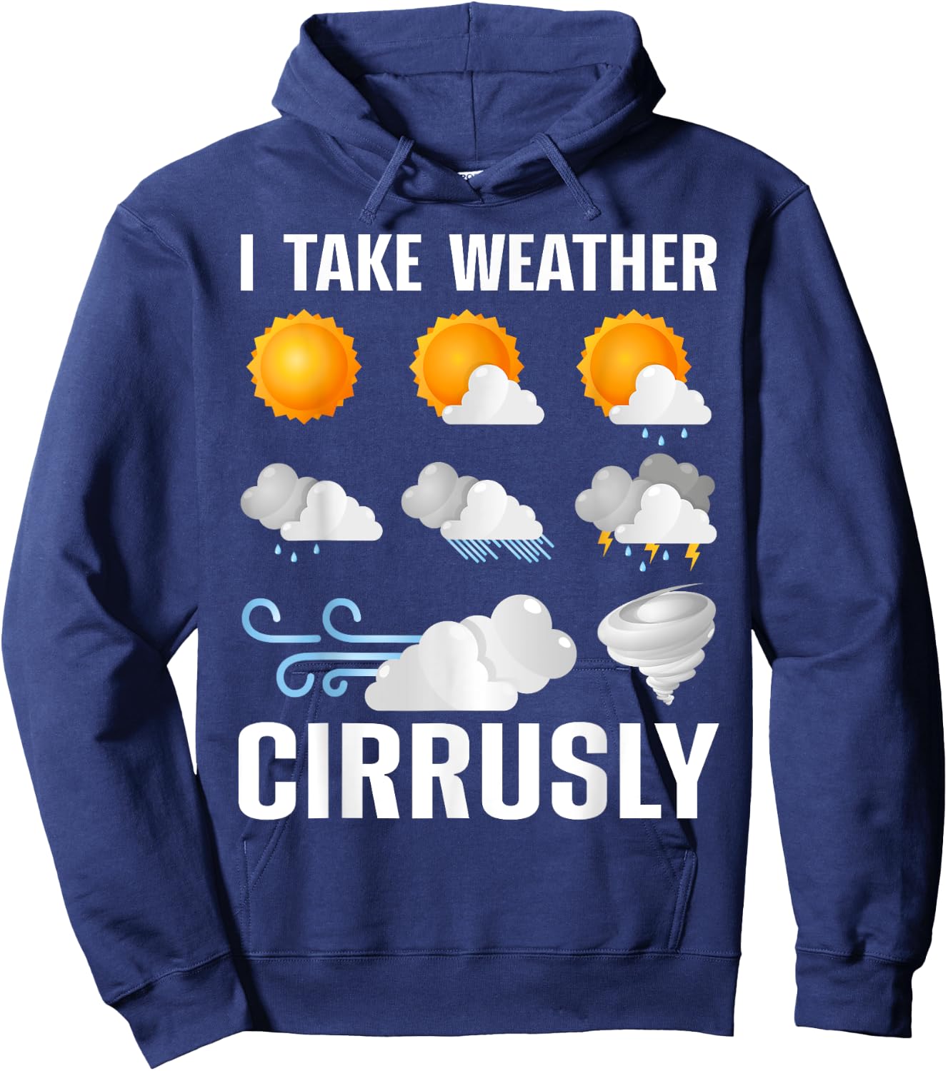 Funny Meteorologist Design Women Weather Meteorology Hoodie - Hoodie | Navy