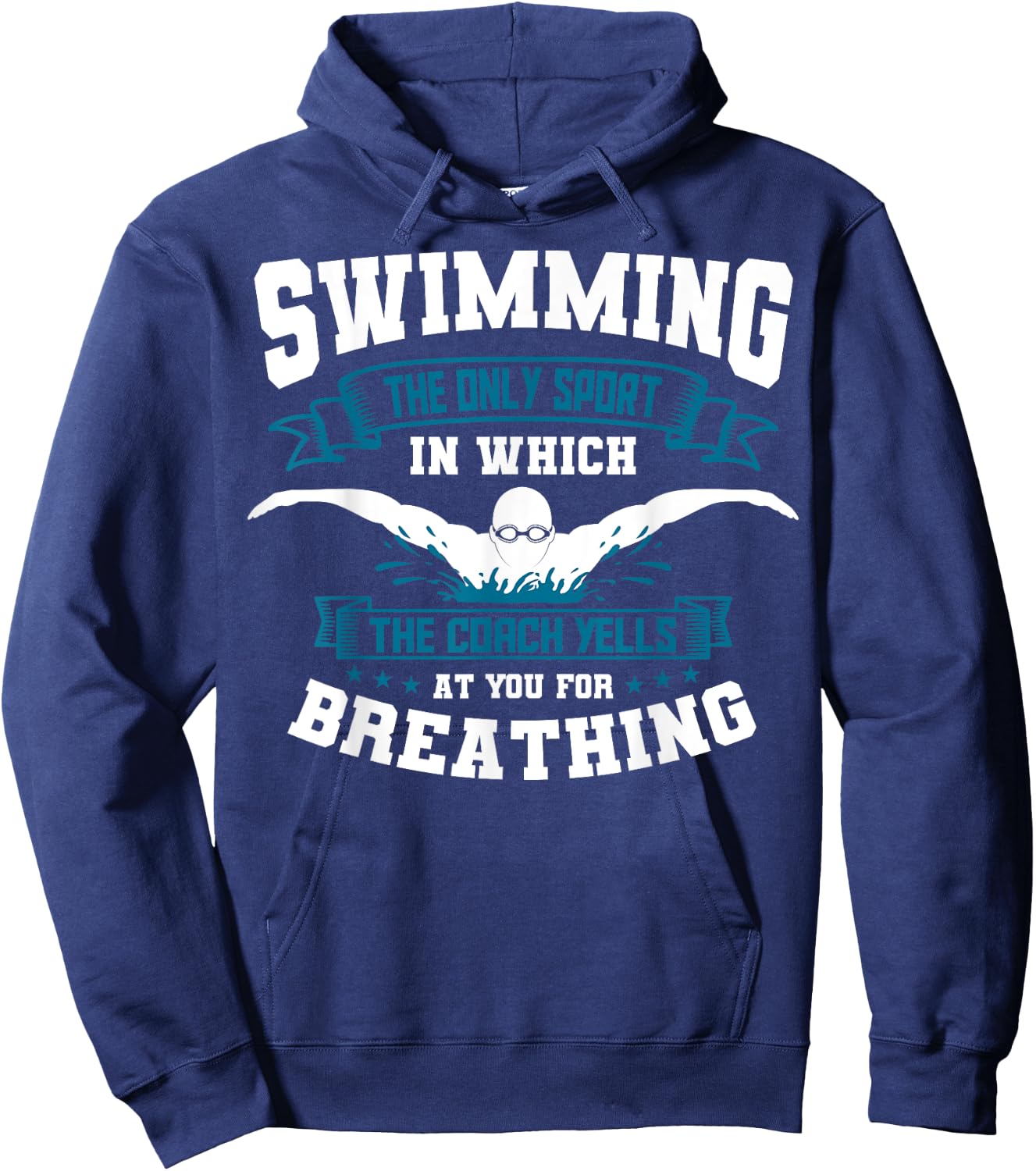 Swim Coach Sport Professional Instructor Swimming Lesson Hoodie - Hoodie | Navy