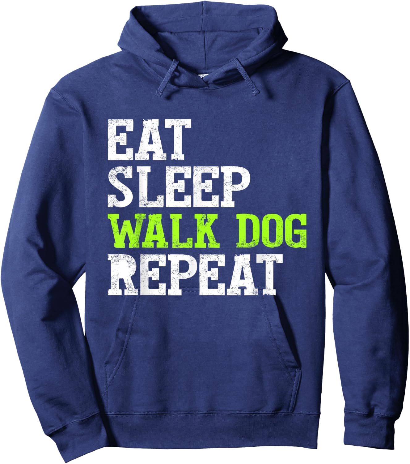 Eat Sleep Walk Dog Repeat apparel Women Kids Hoodie - Hoodie | Navy
