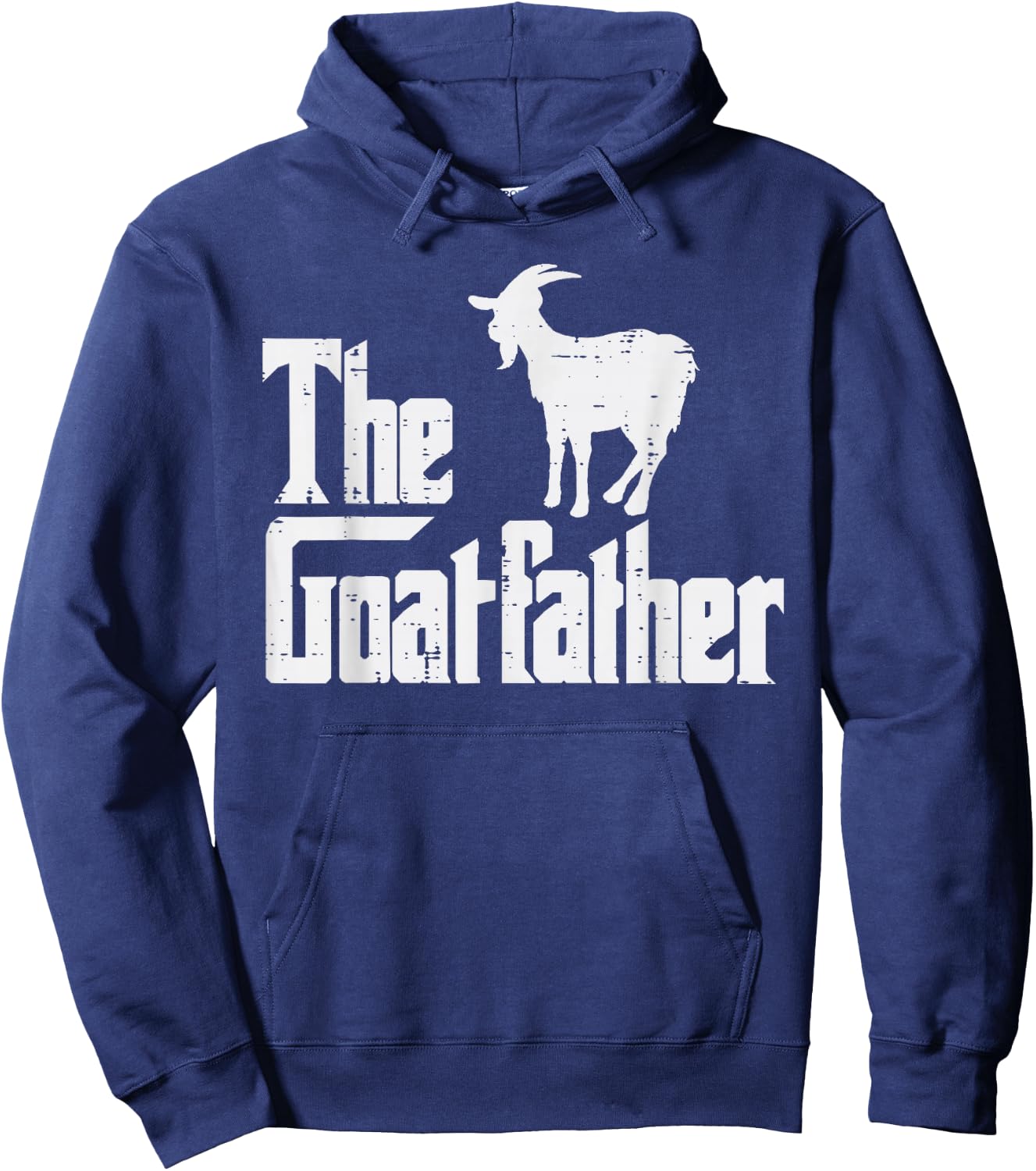 Goat Shirts Farm Animal Men Women Kids The Goat Father Funny Fathers Day Parody Farmer Dad Papa Men Hoodie - Hoodie | Navy